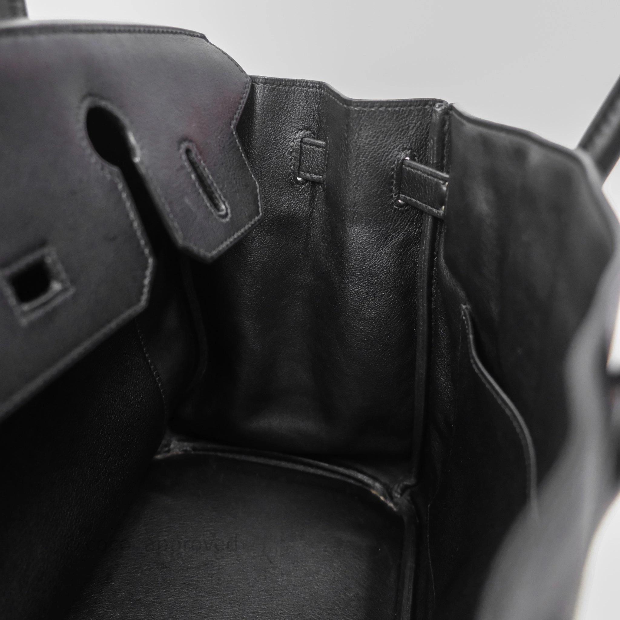 Herms Birkin 30 Noir 89 Evergrain Palladium Hardware