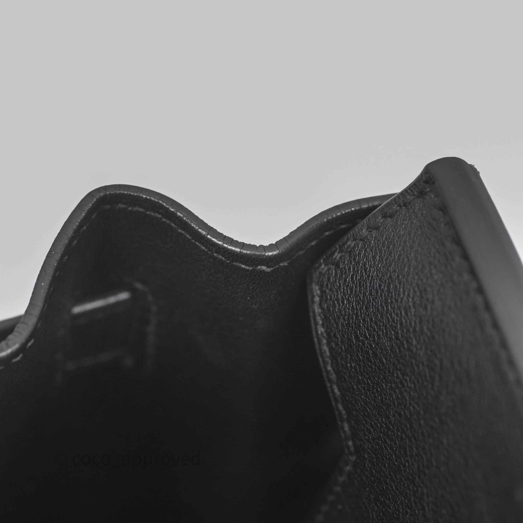 Herms Birkin 30 Noir 89 Evergrain Palladium Hardware