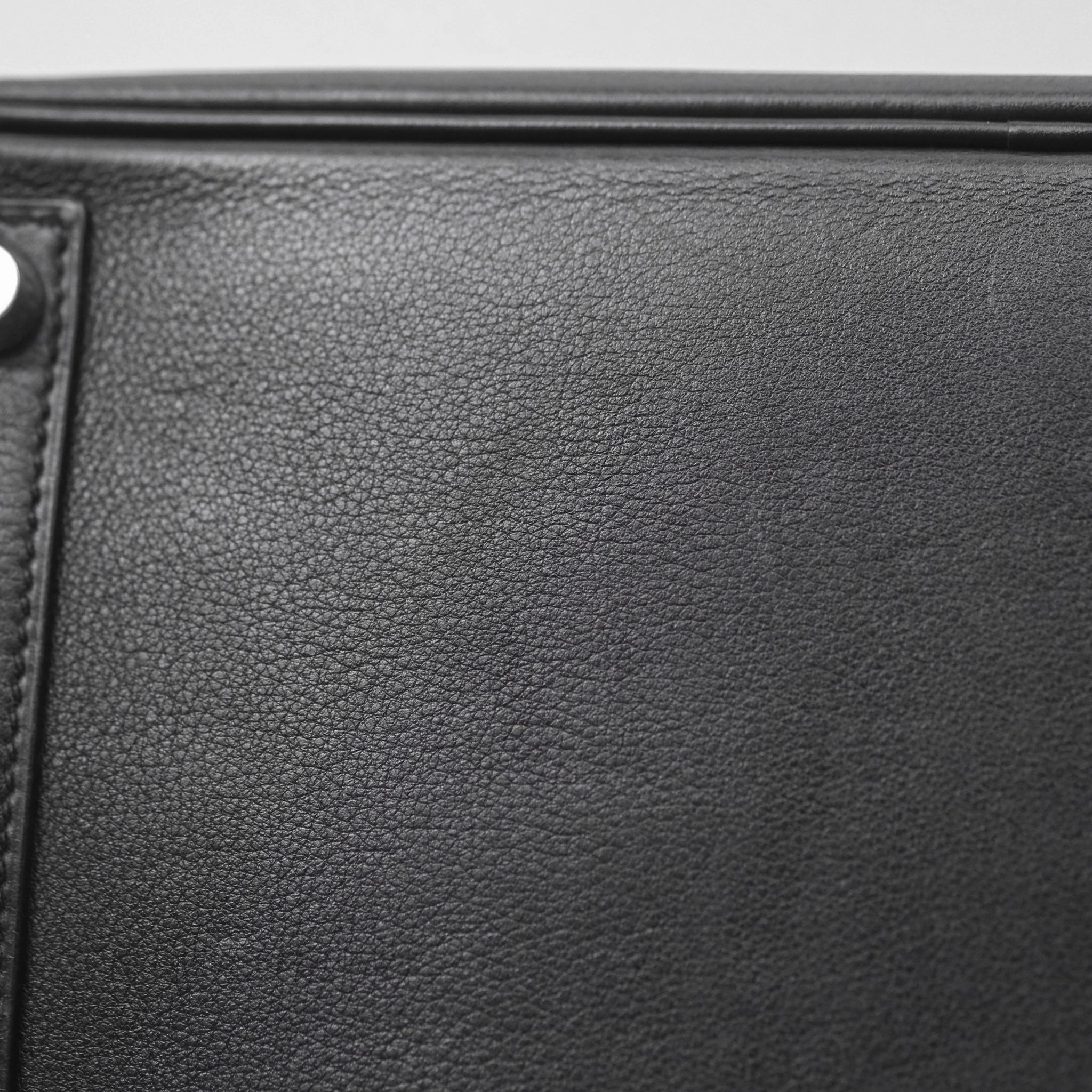 Herms Birkin 30 Noir 89 Evergrain Palladium Hardware