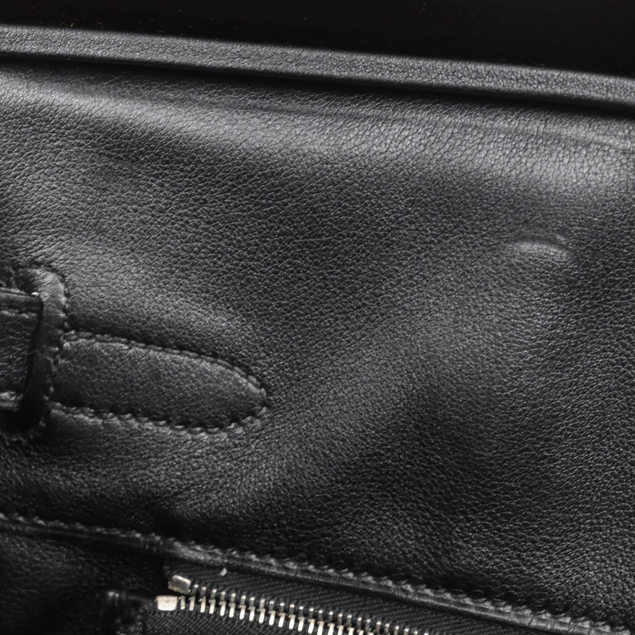 Herms Birkin 30 Noir 89 Evergrain Palladium Hardware