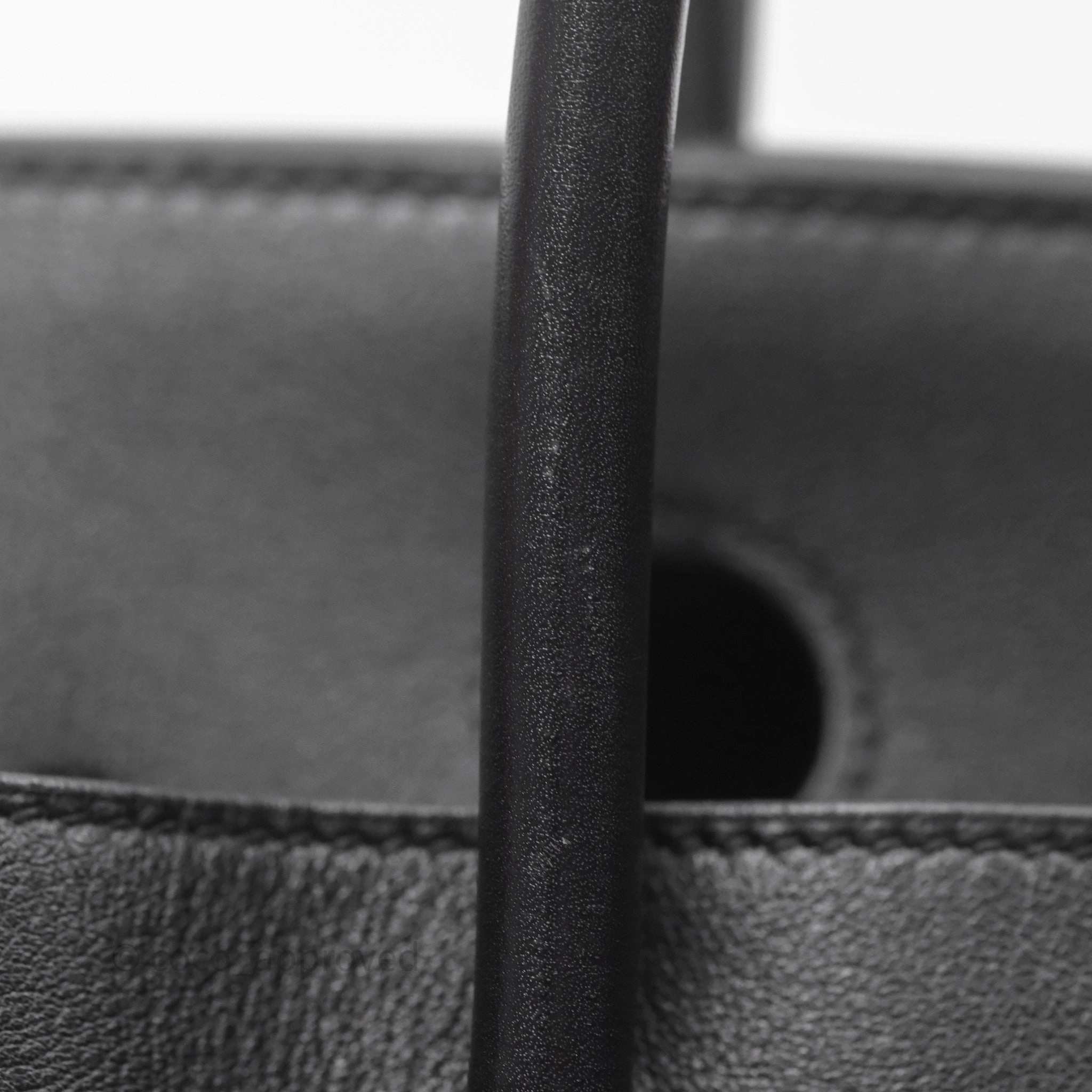 Herms Birkin 30 Noir 89 Evergrain Palladium Hardware