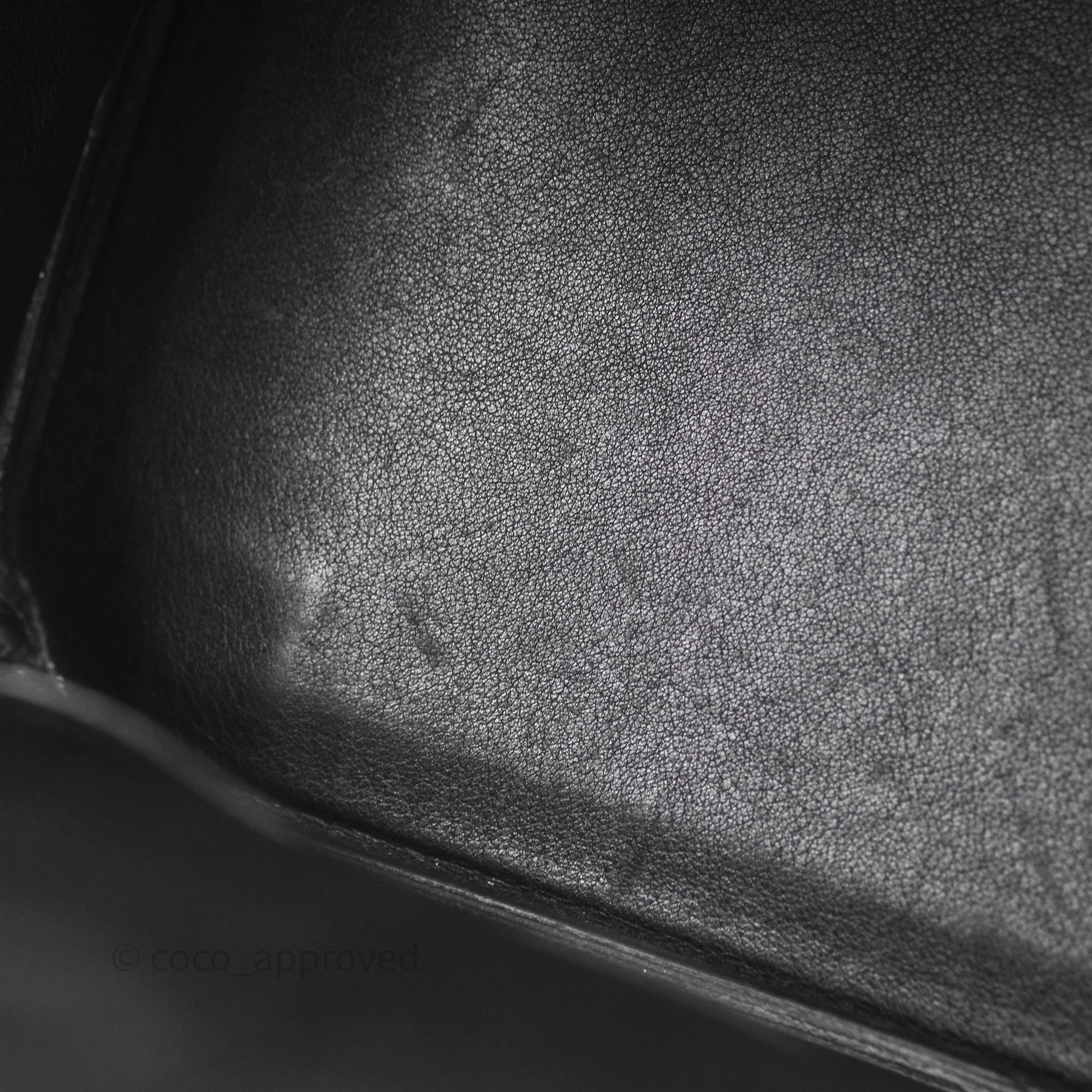 Herms Birkin 30 Noir 89 Evergrain Palladium Hardware