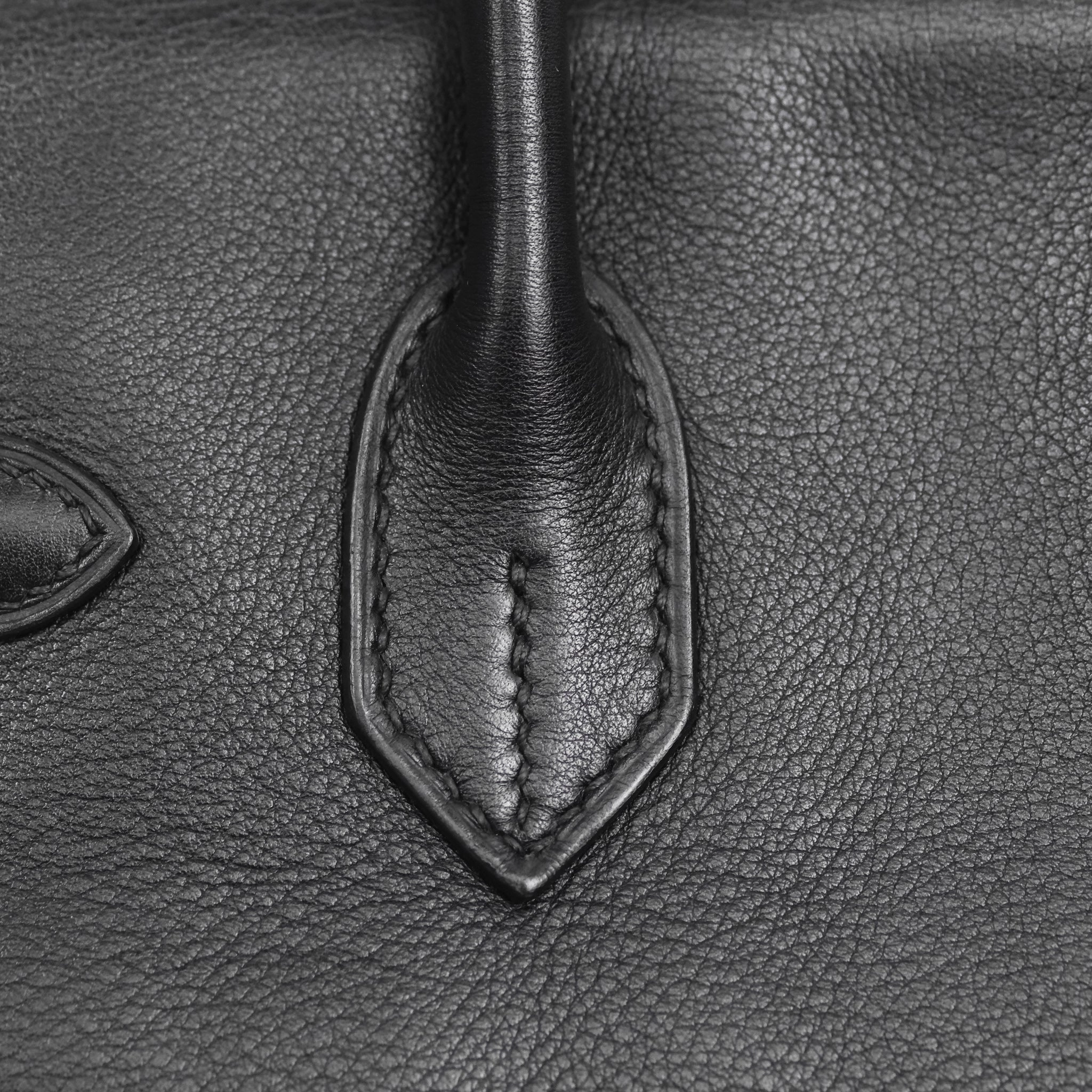Herms Birkin 30 Noir 89 Evergrain Palladium Hardware