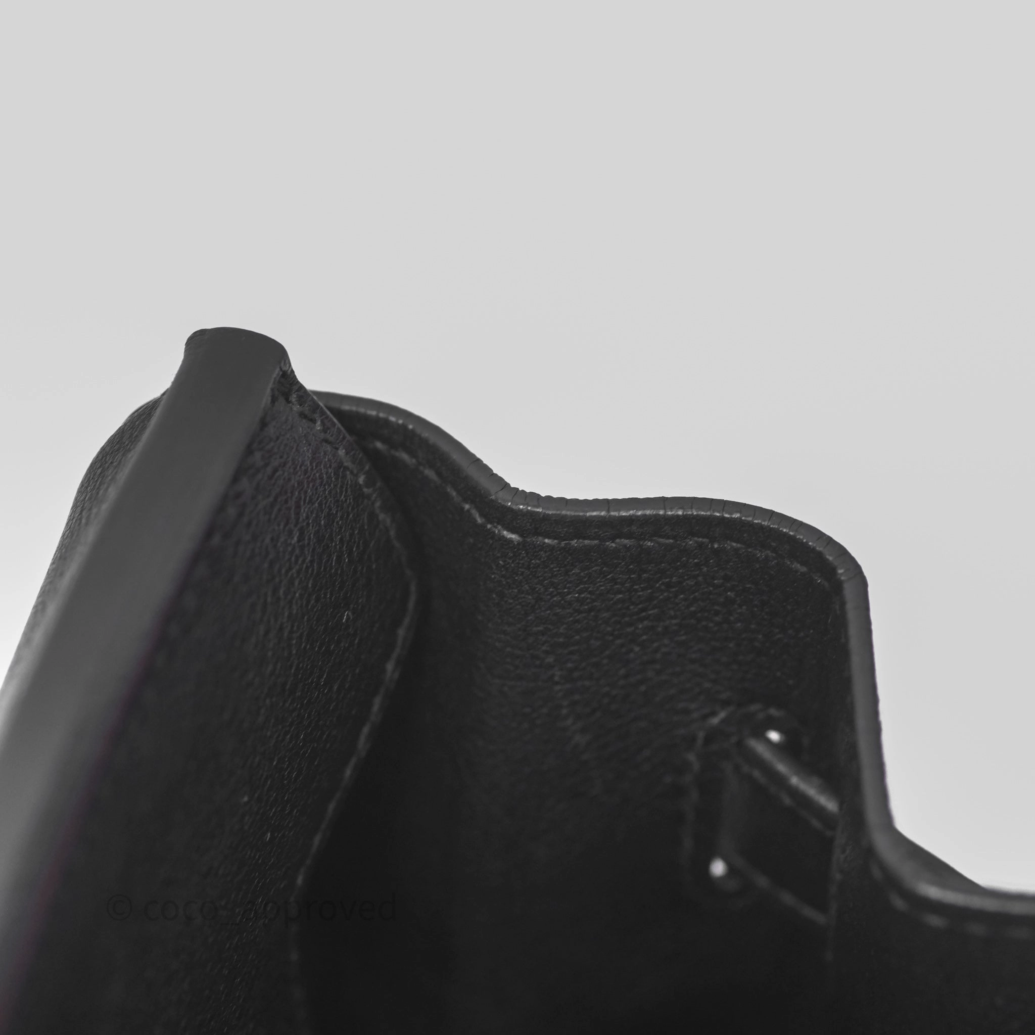 Herms Birkin 30 Noir 89 Evergrain Palladium Hardware