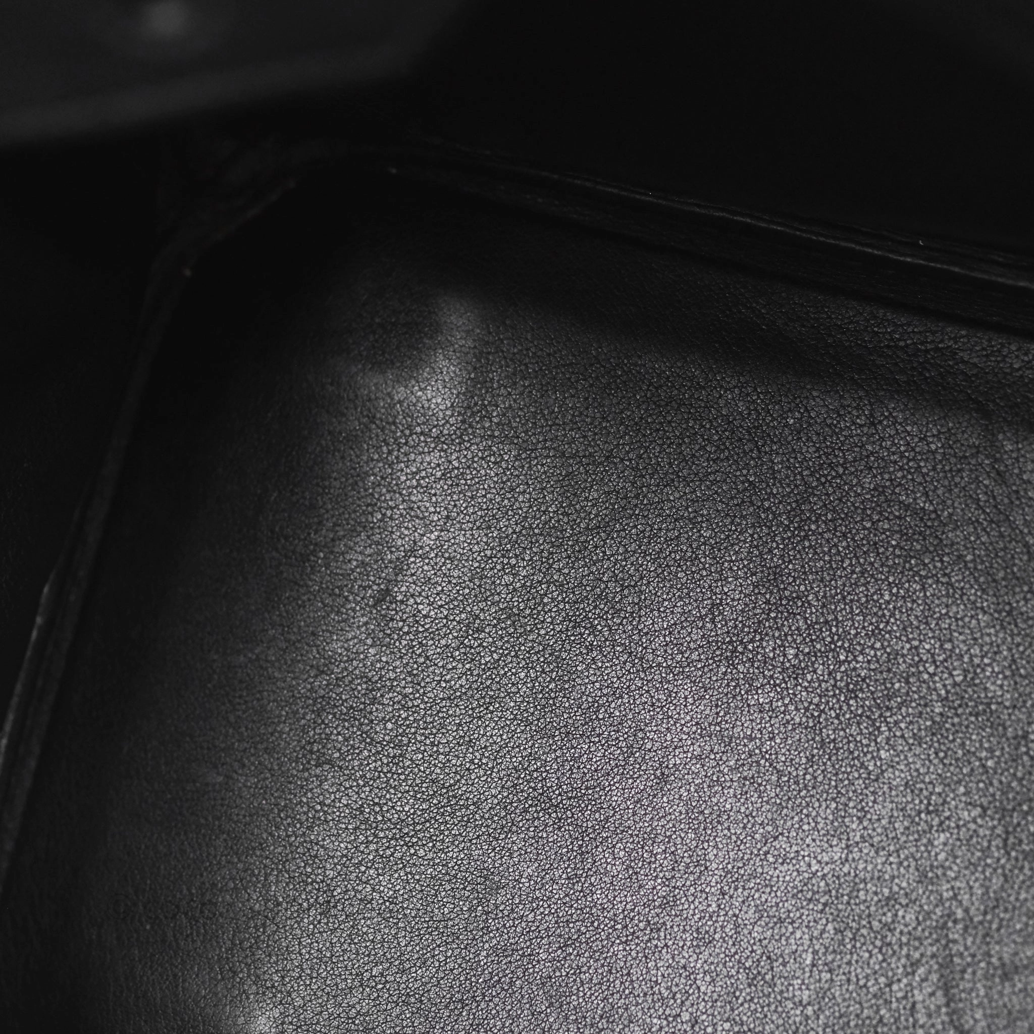 Herms Birkin 30 Noir 89 Evergrain Palladium Hardware