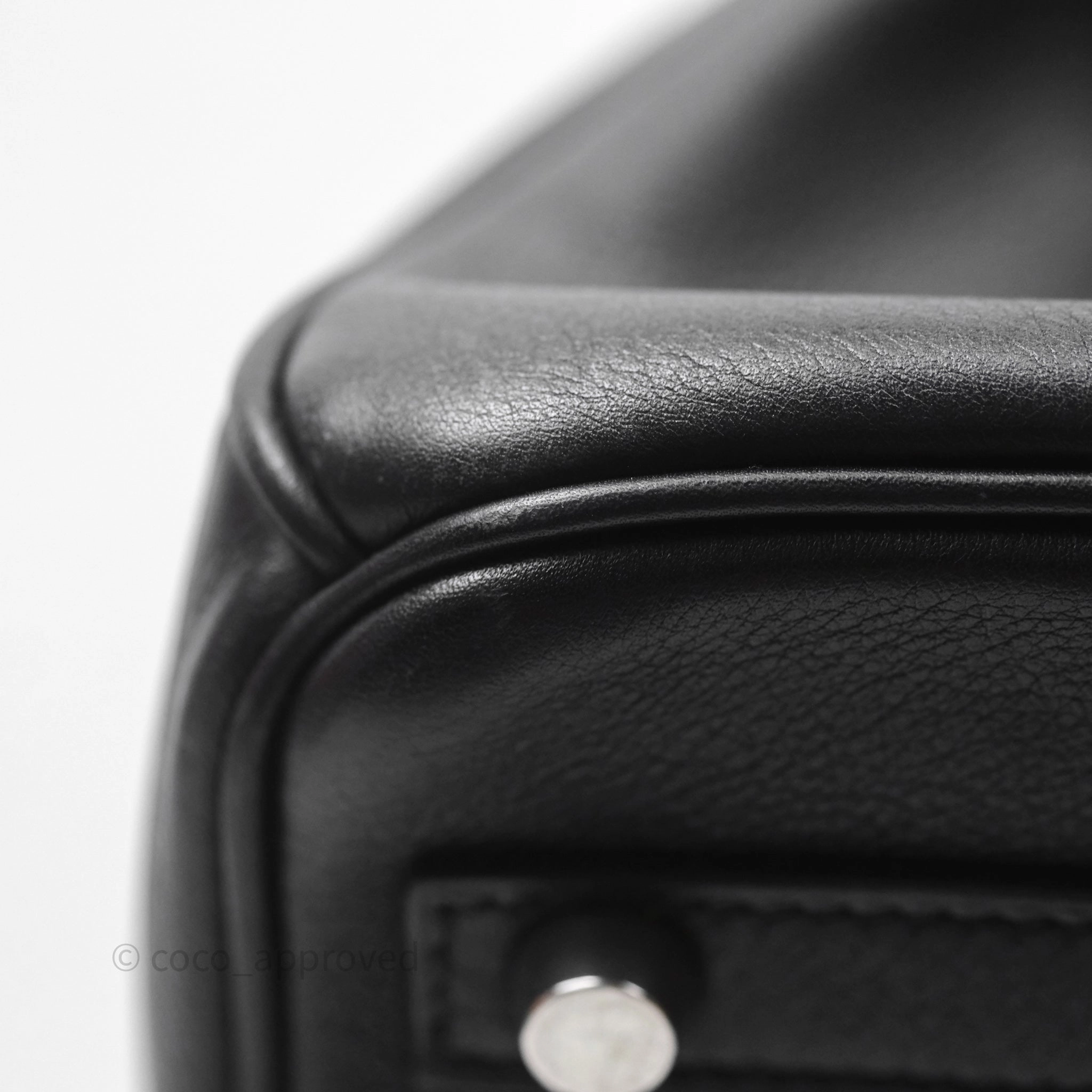 Herms Birkin 30 Noir 89 Evergrain Palladium Hardware