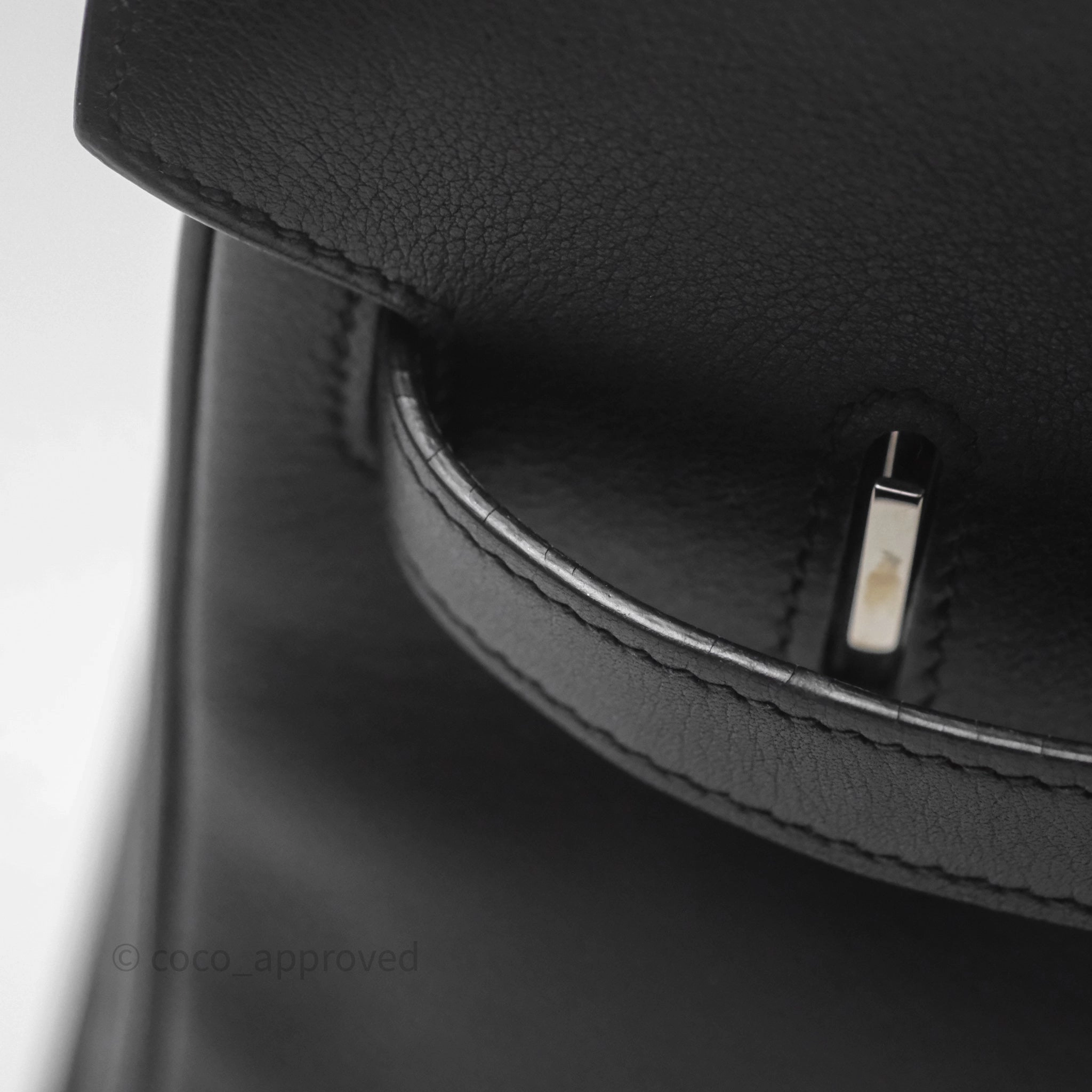 Herms Birkin 30 Noir 89 Evergrain Palladium Hardware