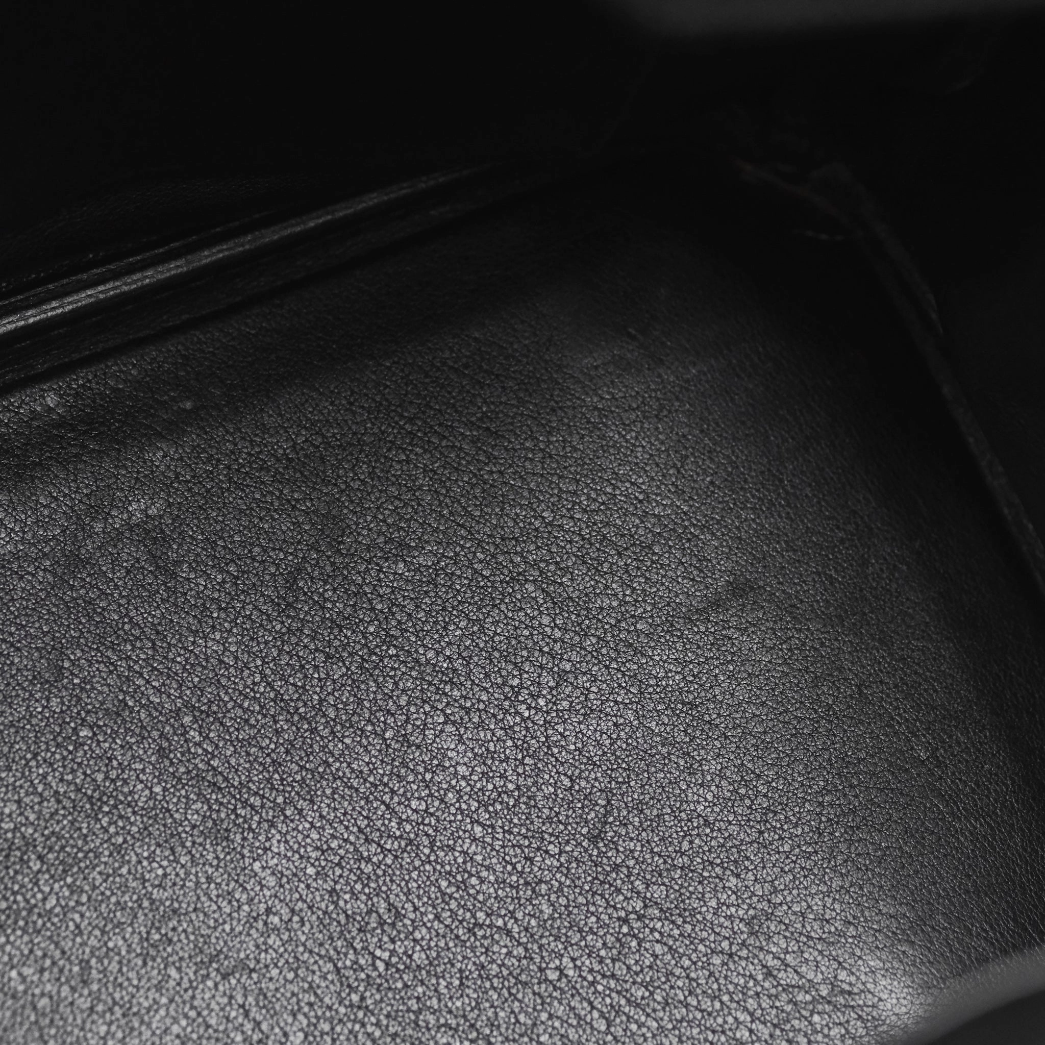 Herms Birkin 30 Noir 89 Evergrain Palladium Hardware