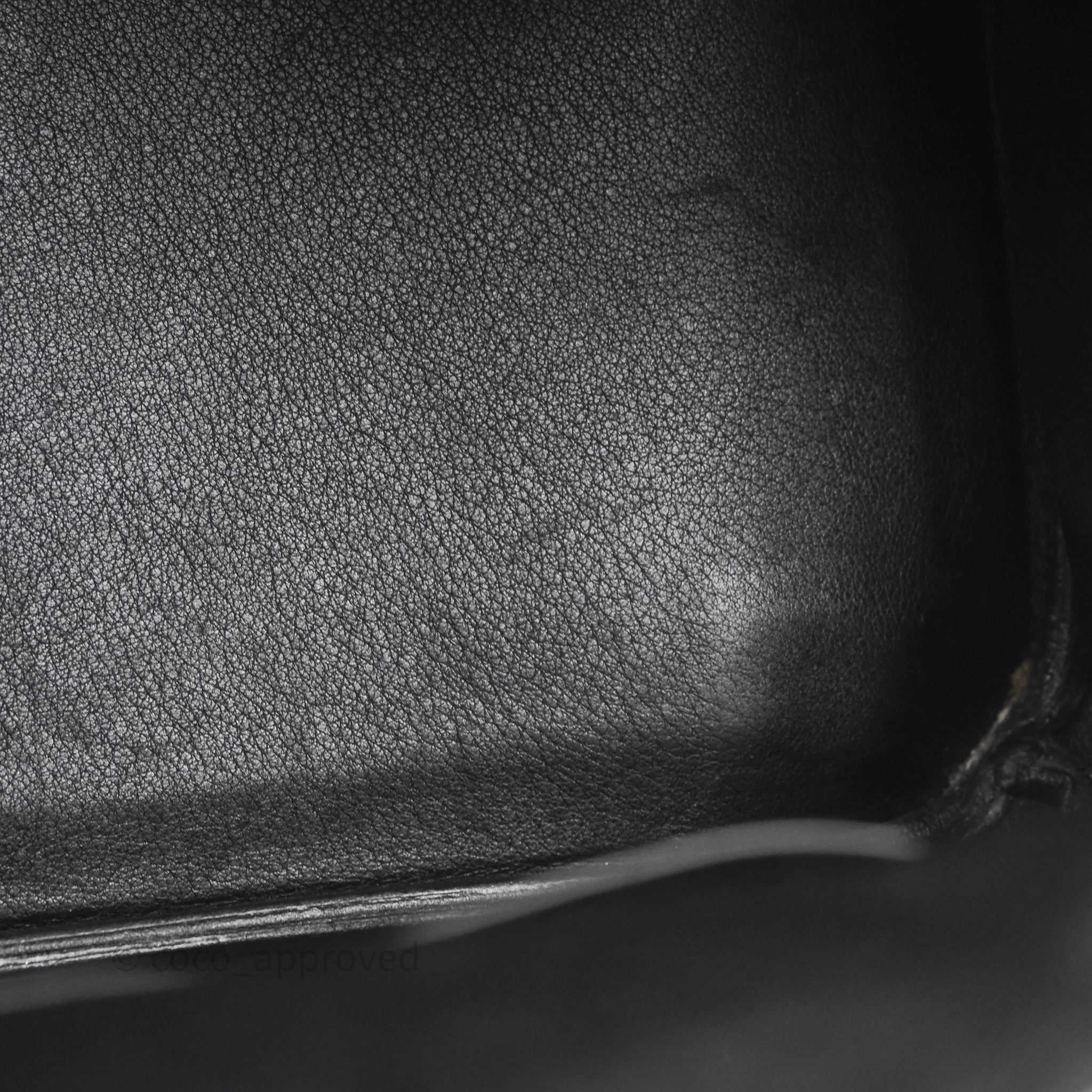 Herms Birkin 30 Noir 89 Evergrain Palladium Hardware