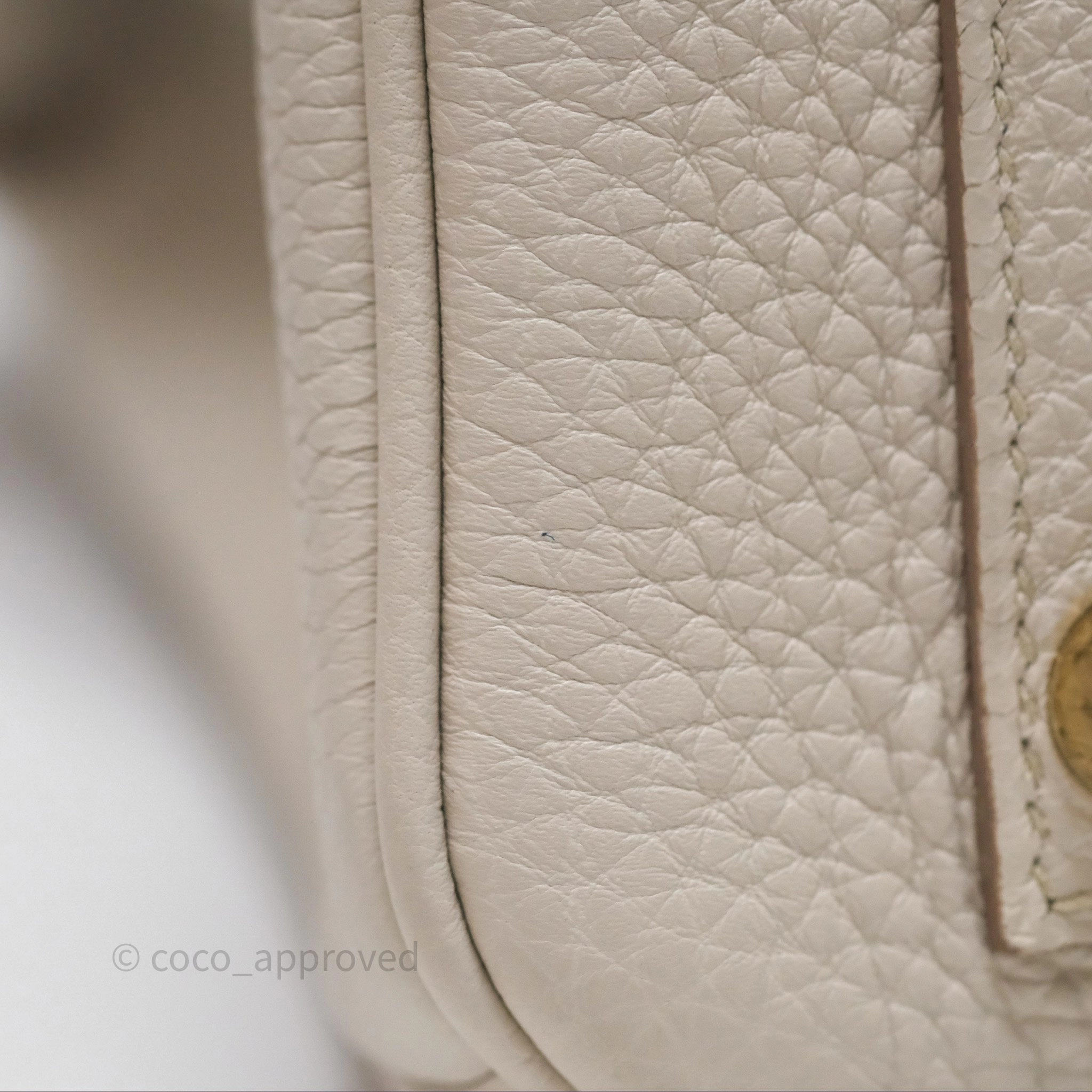 Herms Birkin 30 Retourne Beton 8L Togo Gold Hardware