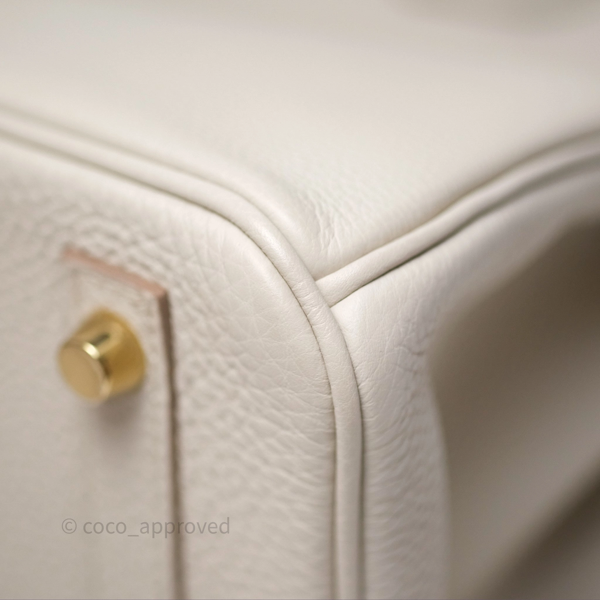 Herms Birkin 30 Retourne Beton 8L Togo Gold Hardware