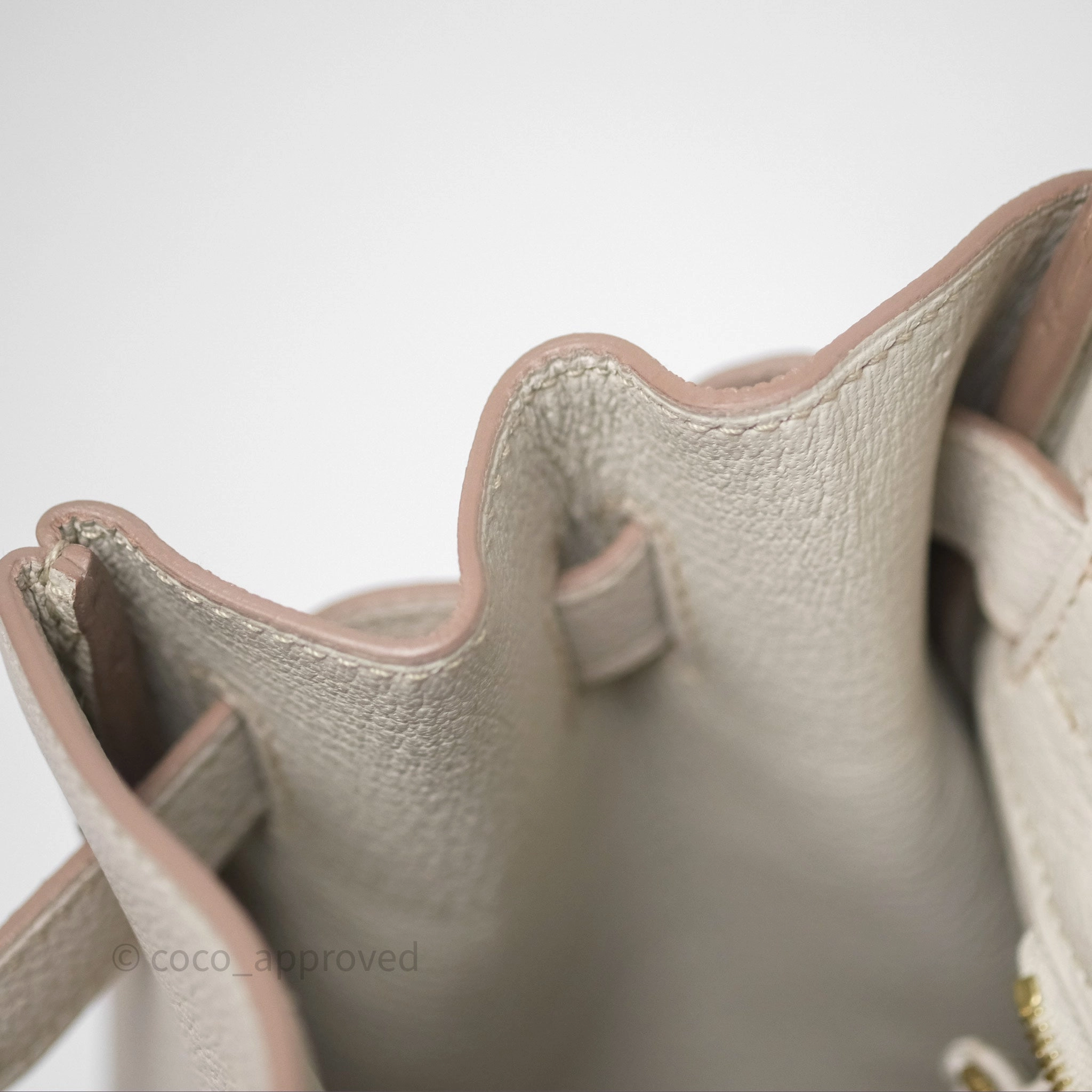 Herms Birkin 30 Retourne Beton 8L Togo Gold Hardware