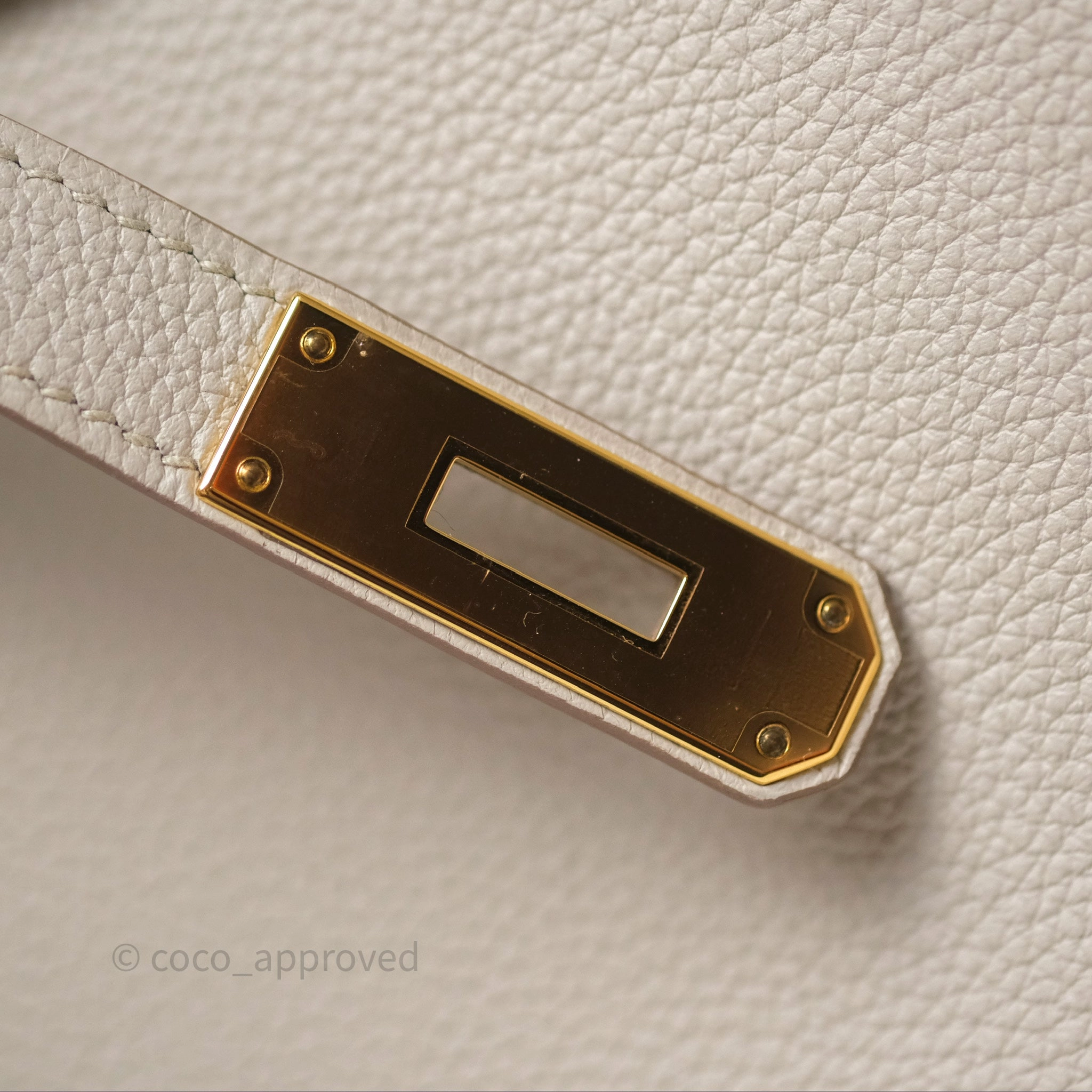 Herms Birkin 30 Retourne Beton 8L Togo Gold Hardware