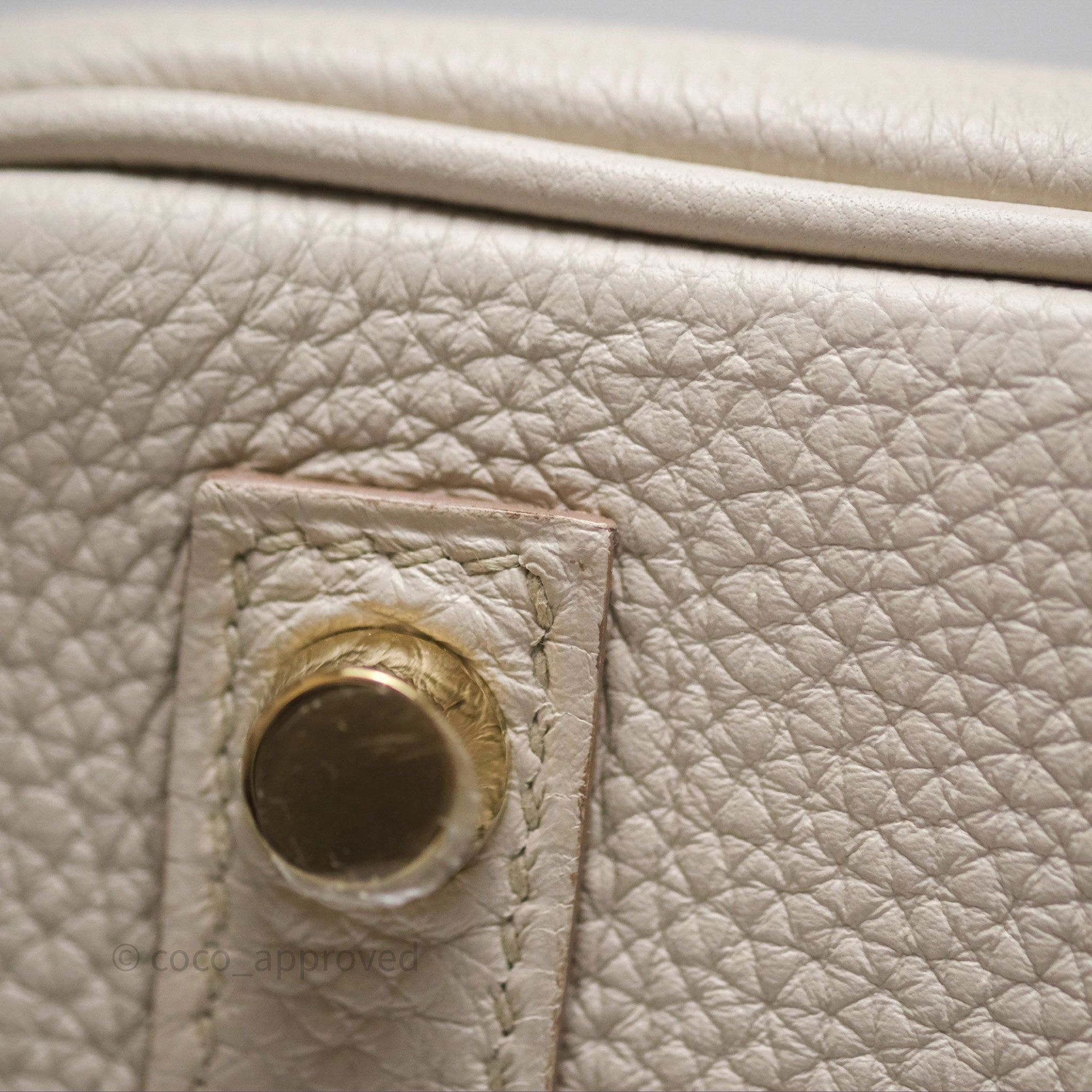 Herms Birkin 30 Retourne Beton 8L Togo Gold Hardware