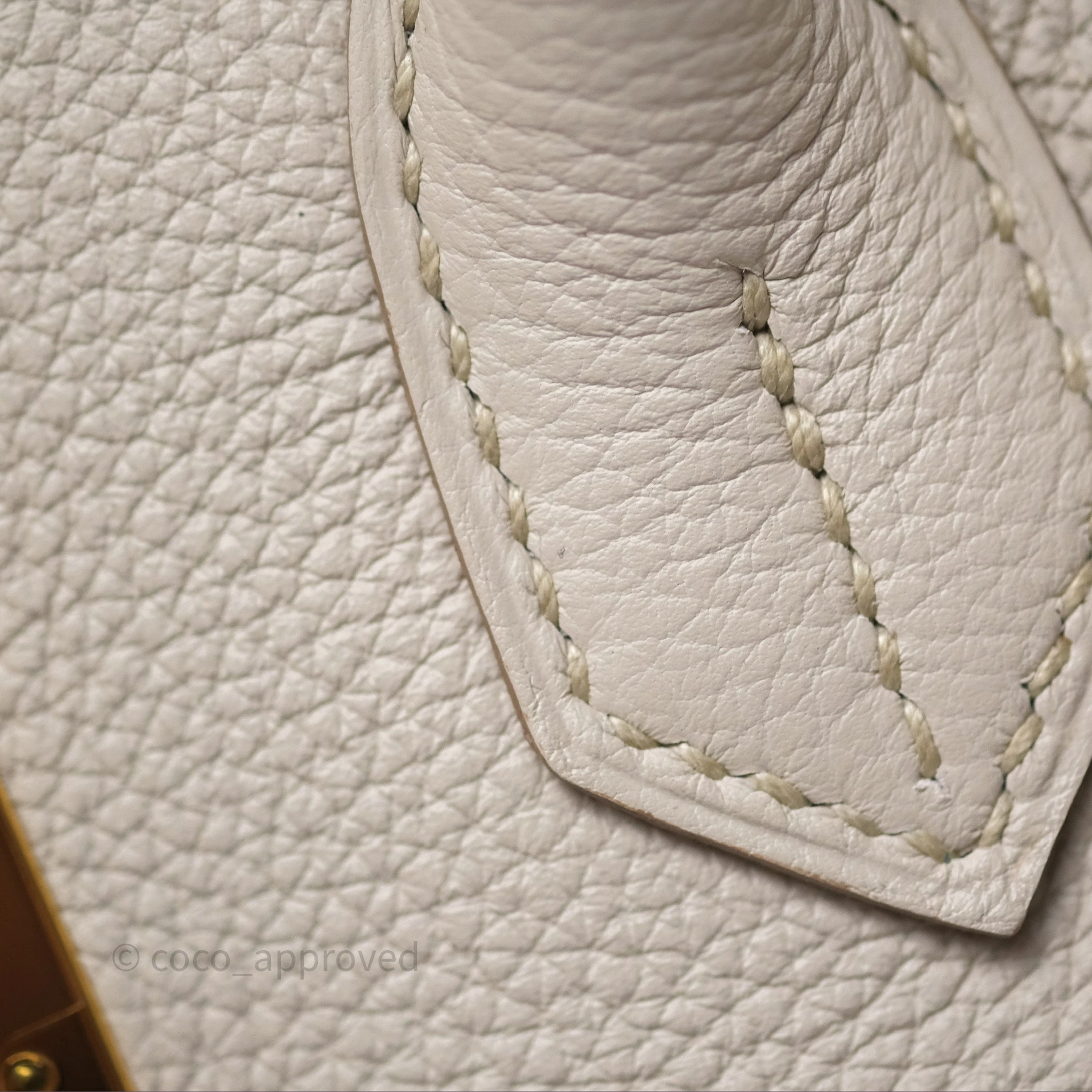 Herms Birkin 30 Retourne Beton 8L Togo Gold Hardware