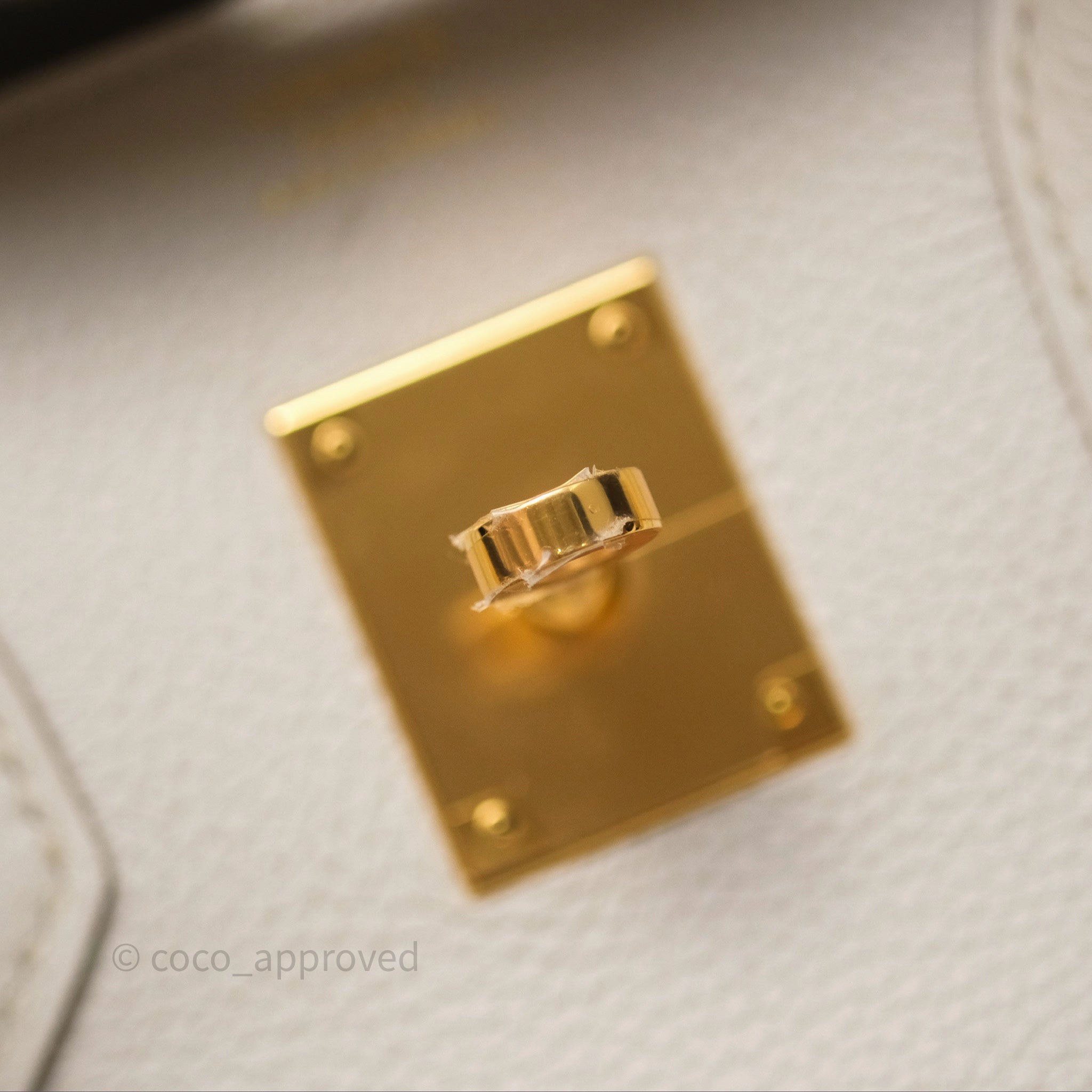 Herms Birkin 30 Retourne Beton 8L Togo Gold Hardware