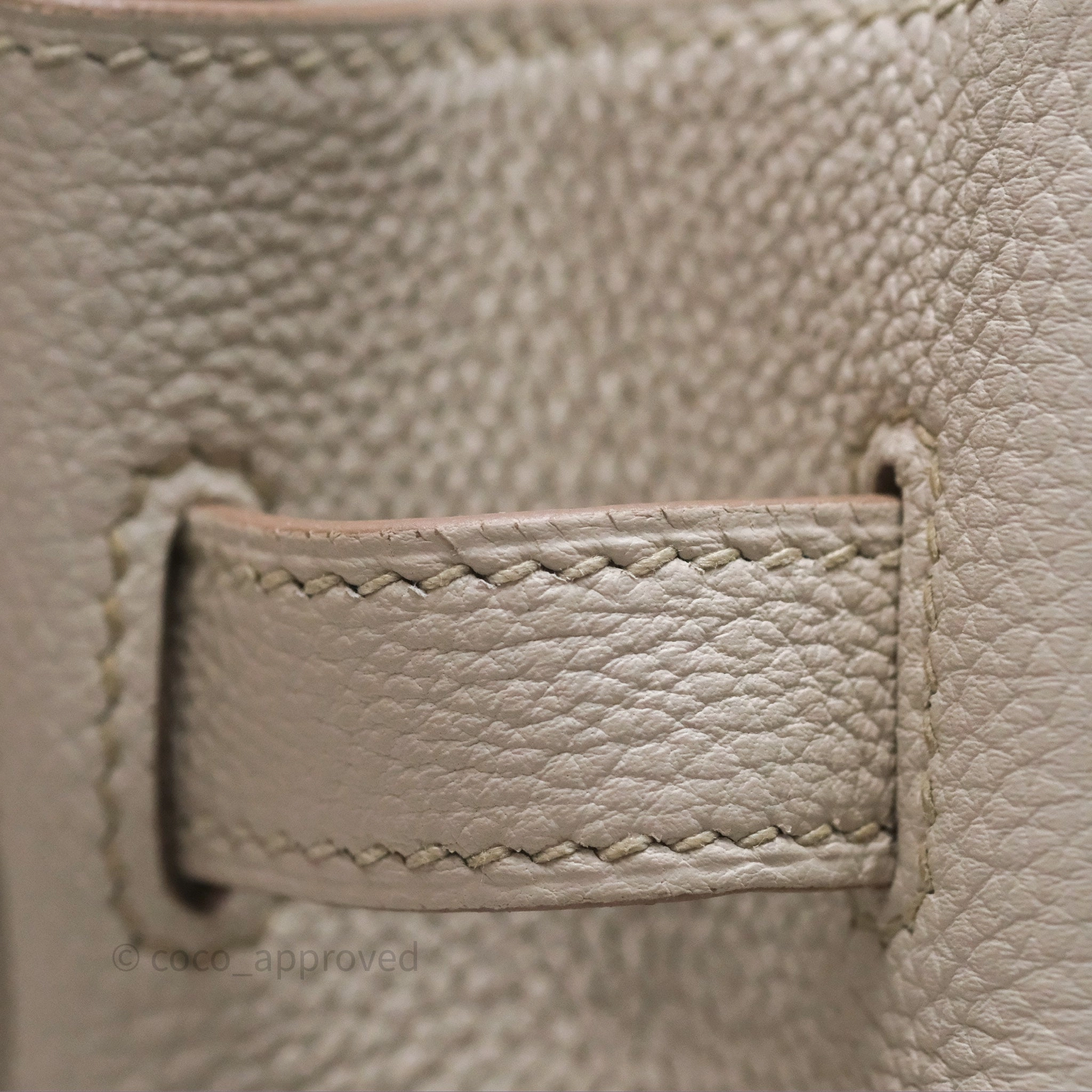 Herms Birkin 30 Retourne Beton 8L Togo Gold Hardware
