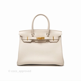 Herms Birkin 30 Retourne Beton 8L Togo Gold Hardware