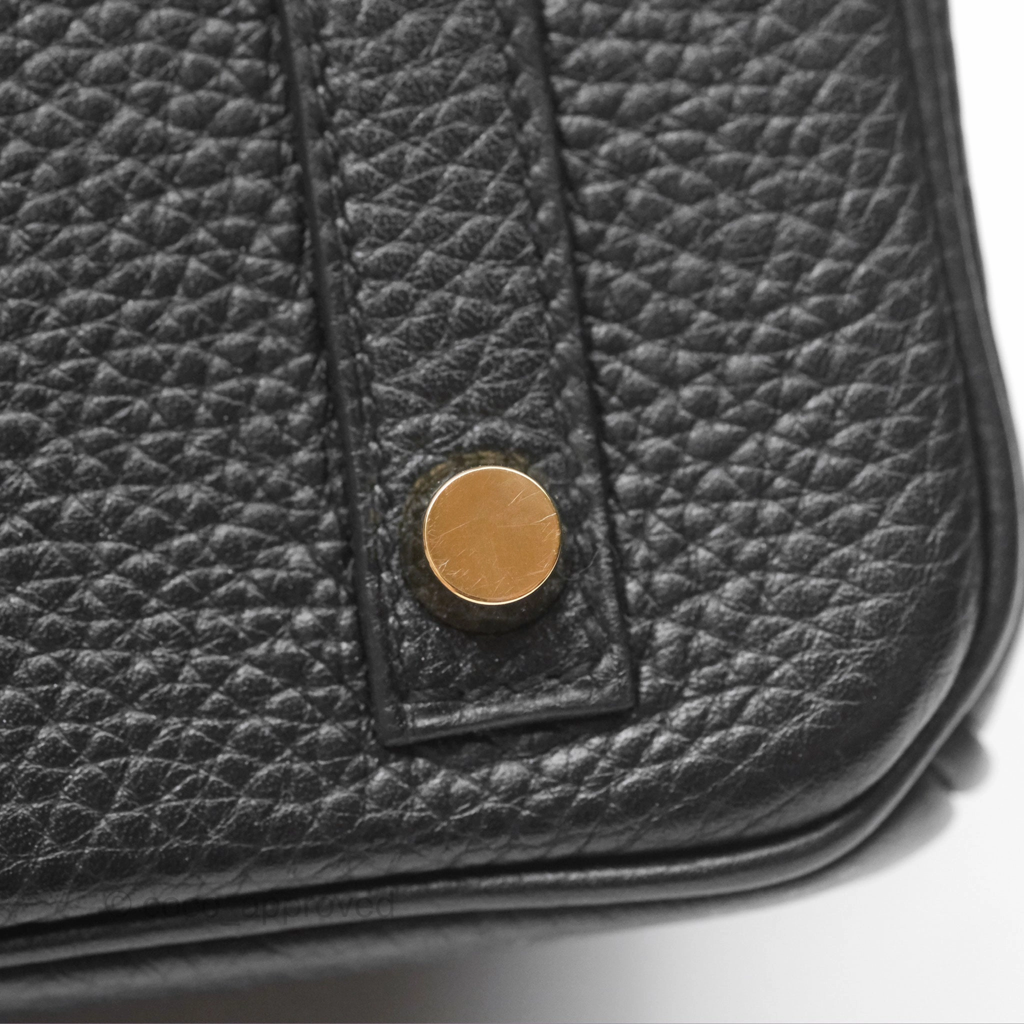 Herms Birkin 30 Retourne Black Noir 89 Clemence Gold Hardware