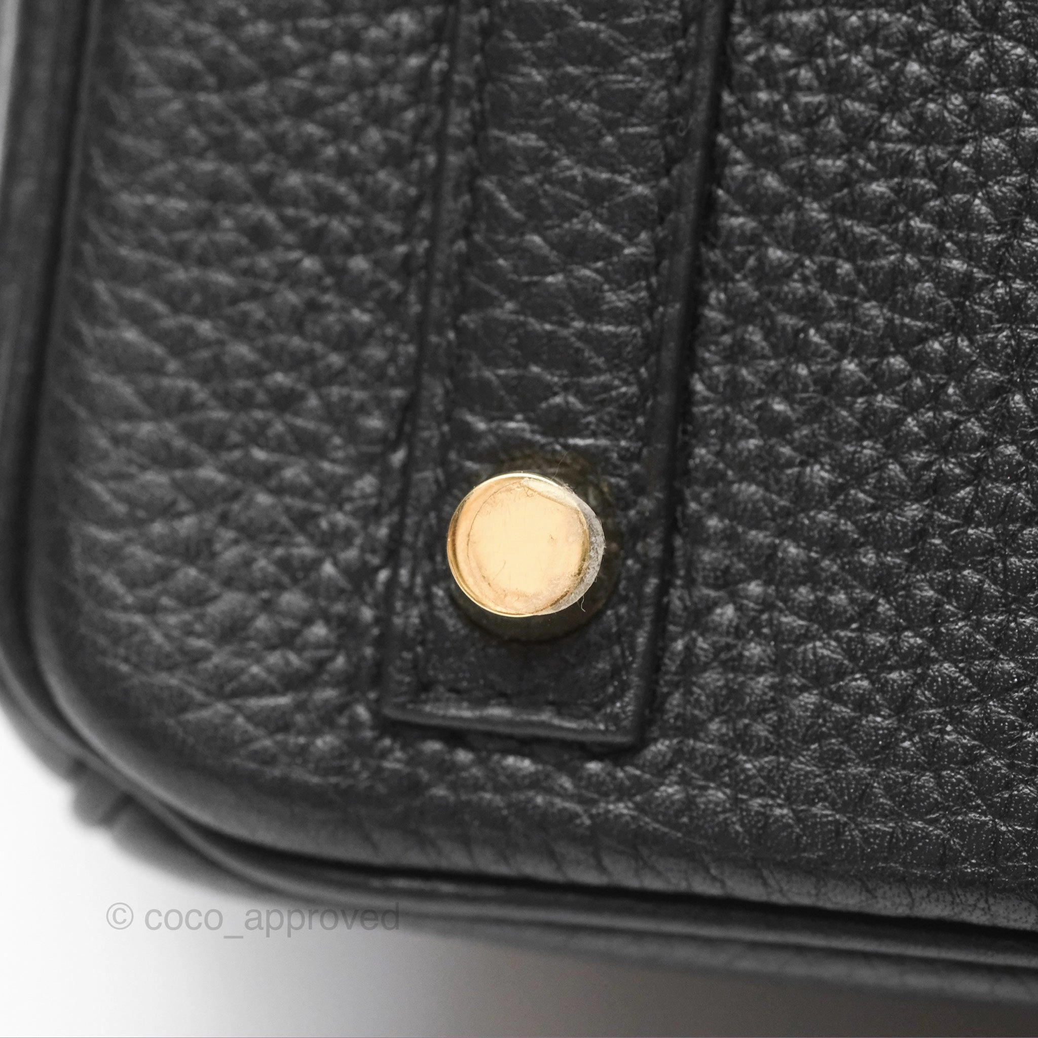 Herms Birkin 30 Retourne Black Noir 89 Clemence Gold Hardware