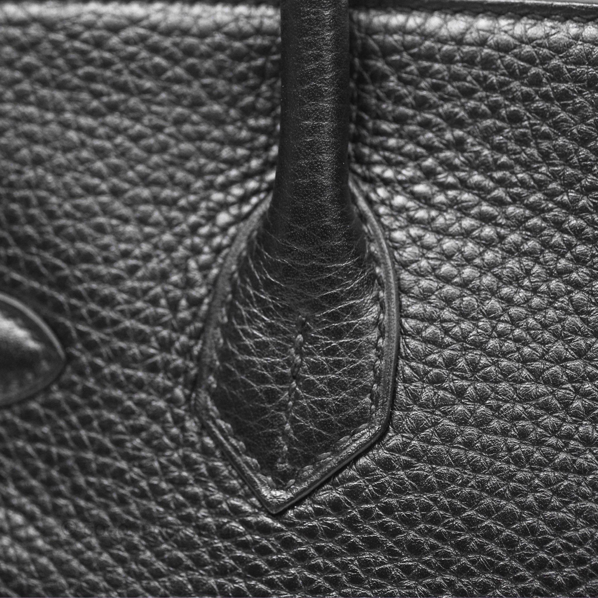Herms Birkin 30 Retourne Black Noir 89 Clemence Gold Hardware
