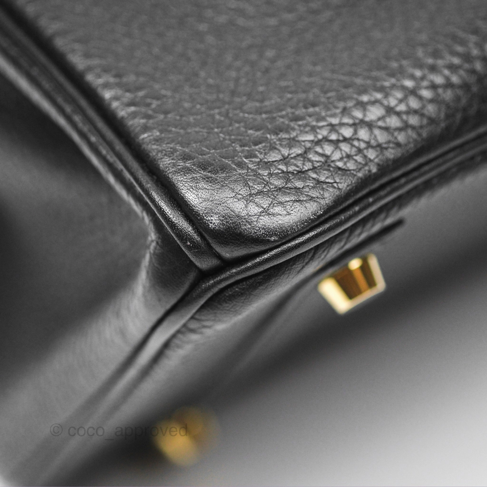 Herms Birkin 30 Retourne Black Noir 89 Clemence Gold Hardware