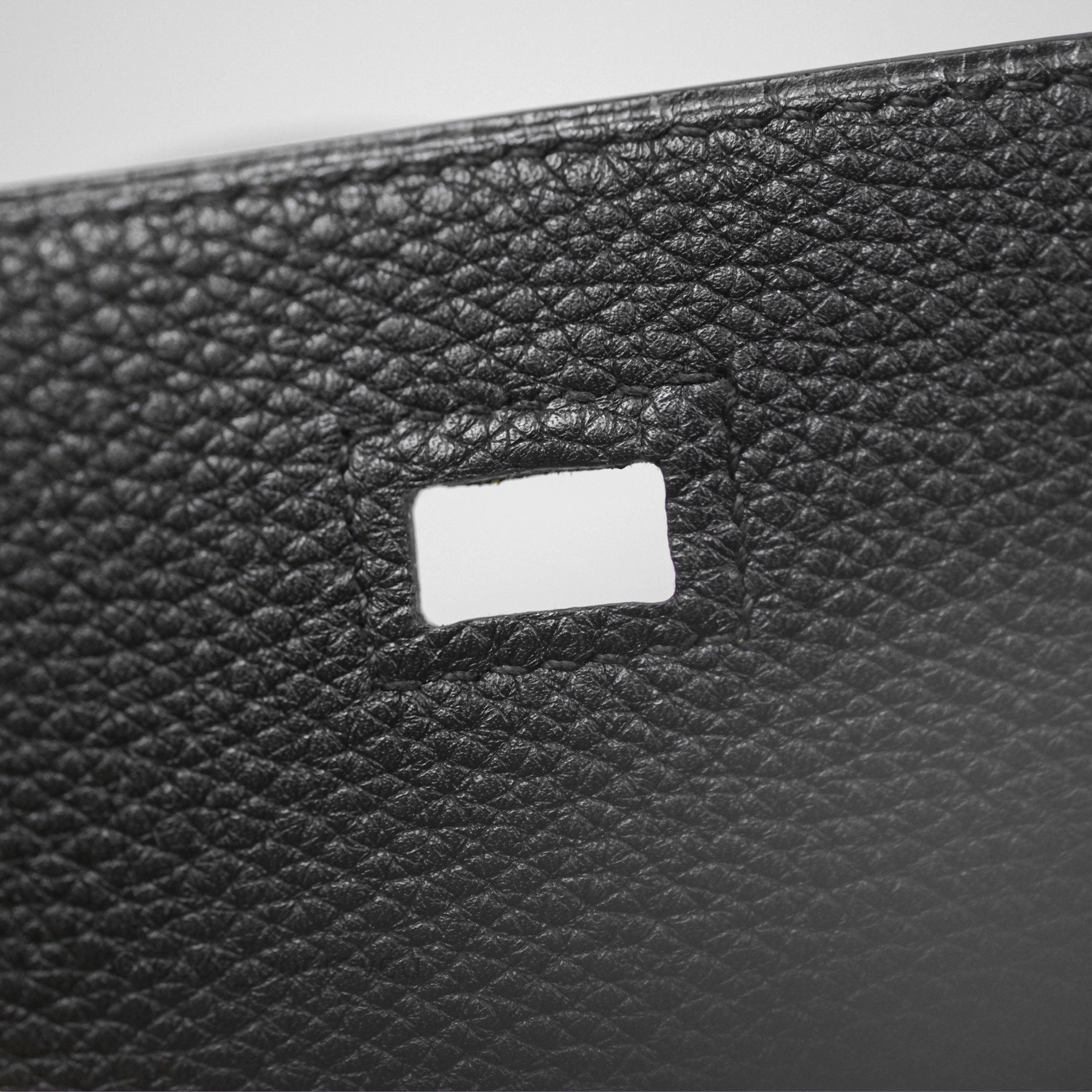 Herms Birkin 30 Retourne Black Noir 89 Togo Palladium Hardware