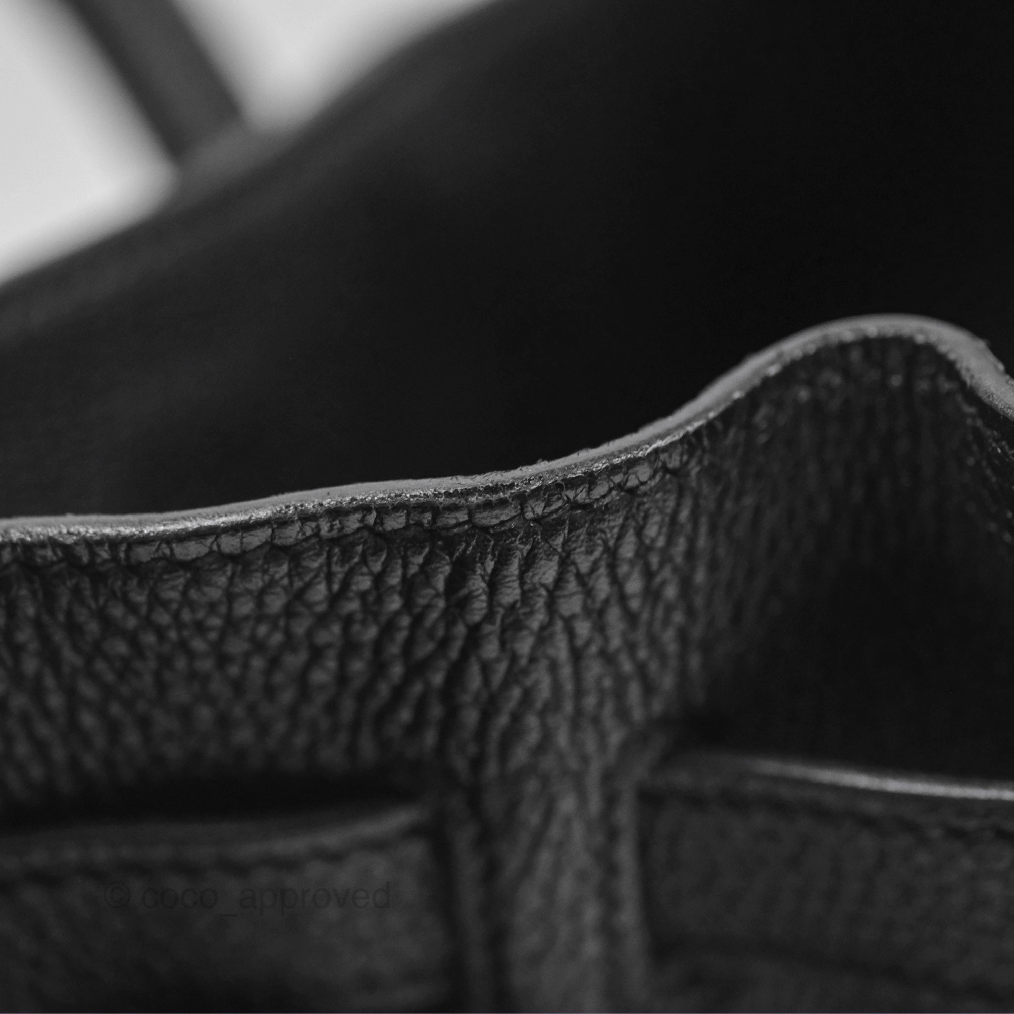 Herms Birkin 30 Retourne Black Noir 89 Togo Palladium Hardware