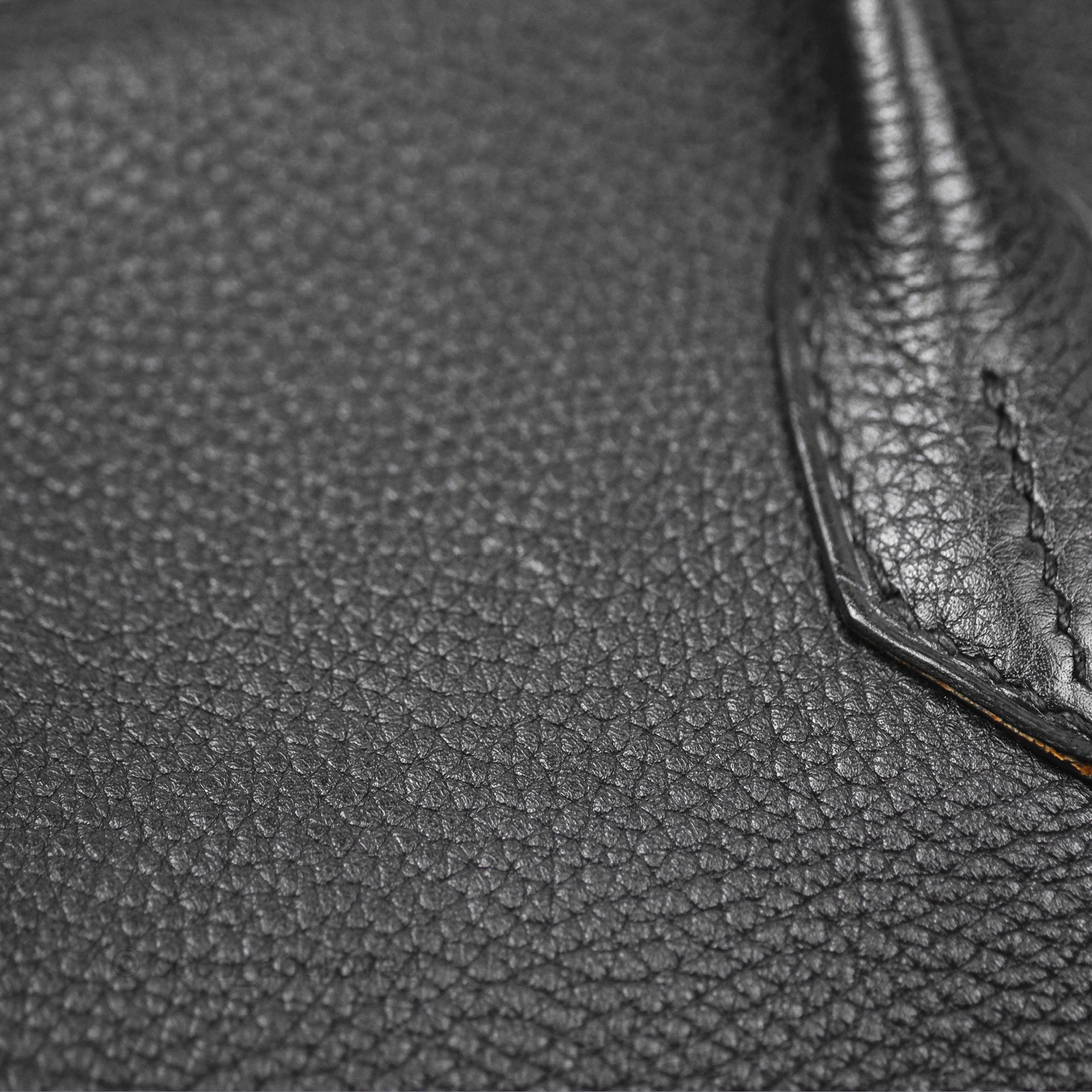 Herms Birkin 30 Retourne Black Noir 89 Togo Palladium Hardware