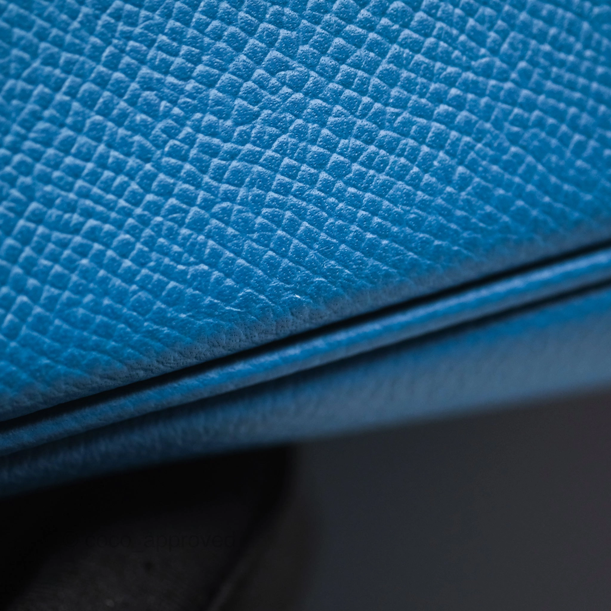 Herms Birkin 30 Retourne Bleu Brighton 7E Epsom Gold Hardware