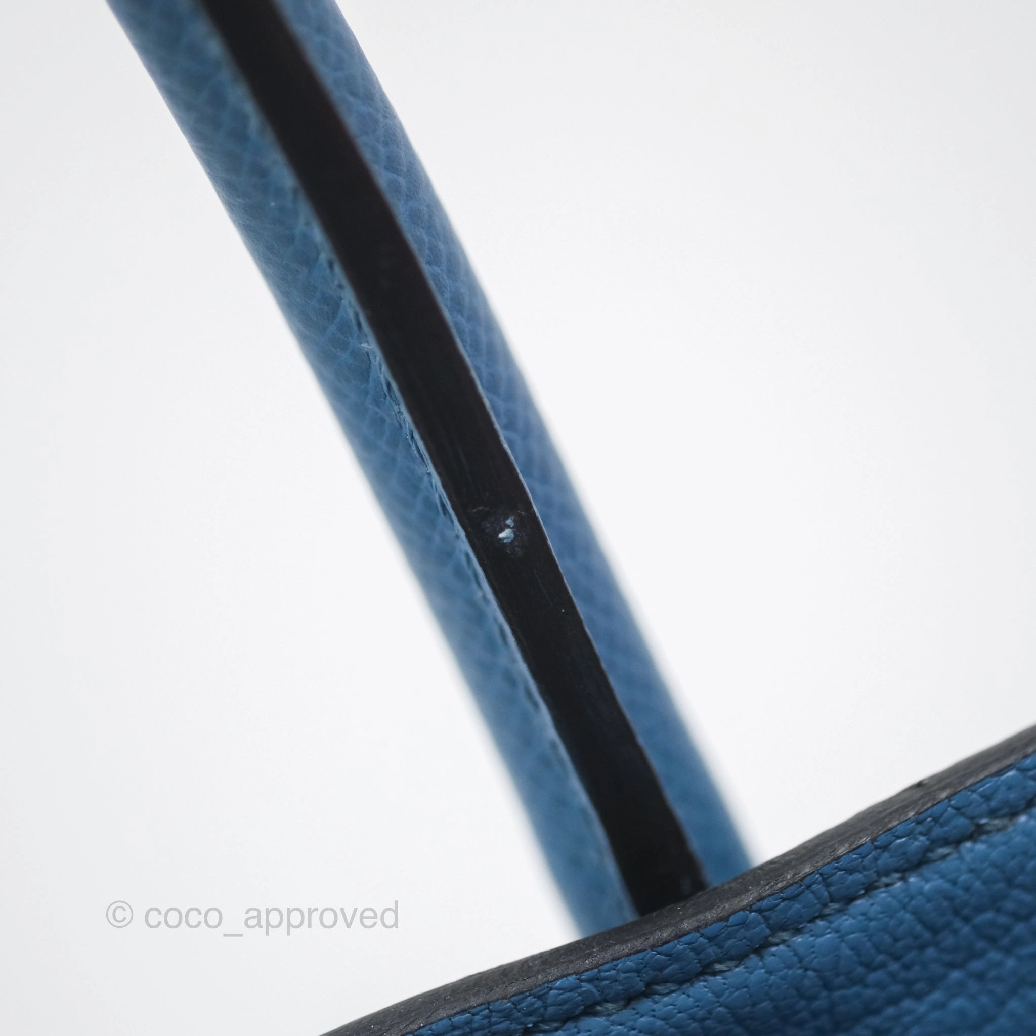 Herms Birkin 30 Retourne Bleu Brighton 7E Epsom Gold Hardware