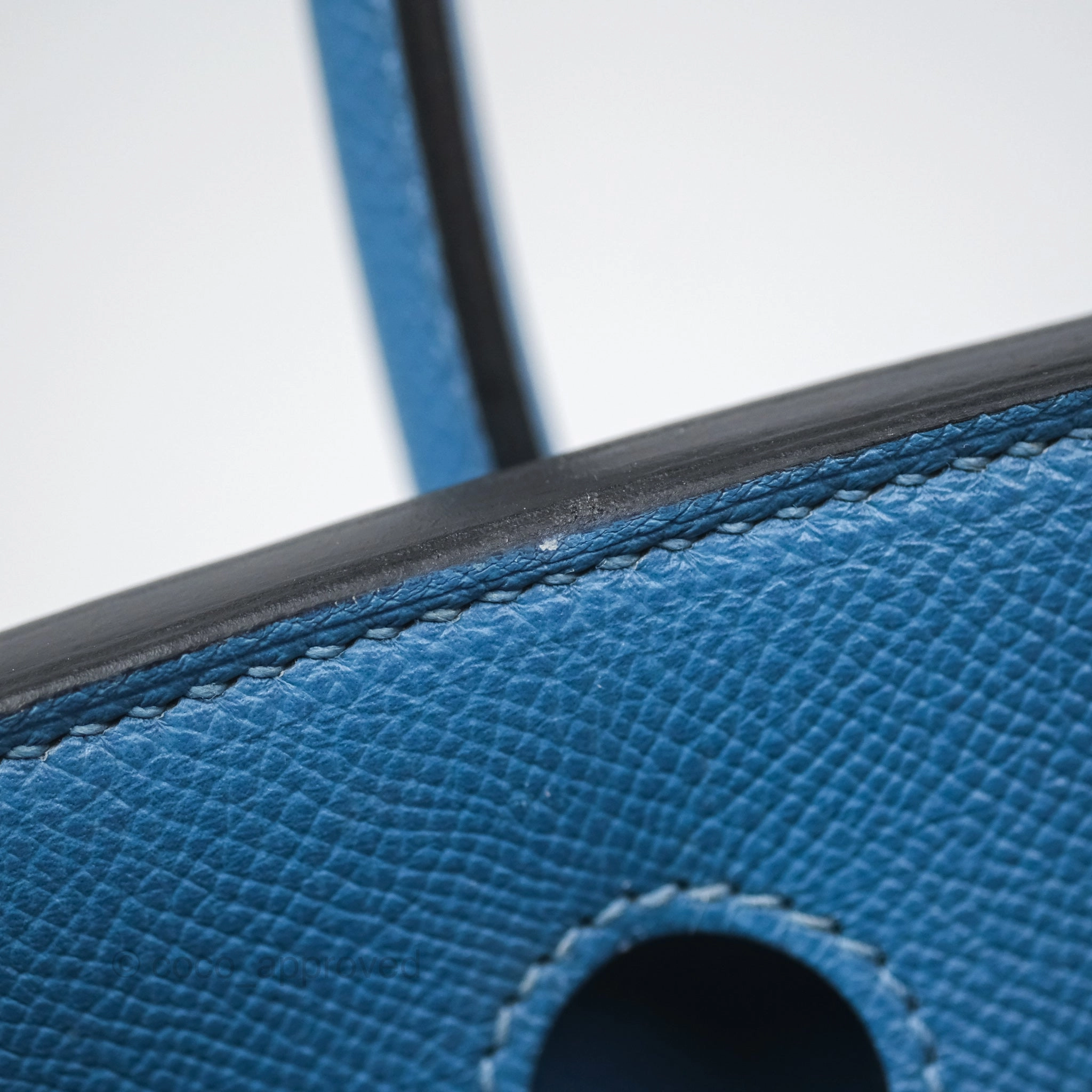 Herms Birkin 30 Retourne Bleu Brighton 7E Epsom Gold Hardware