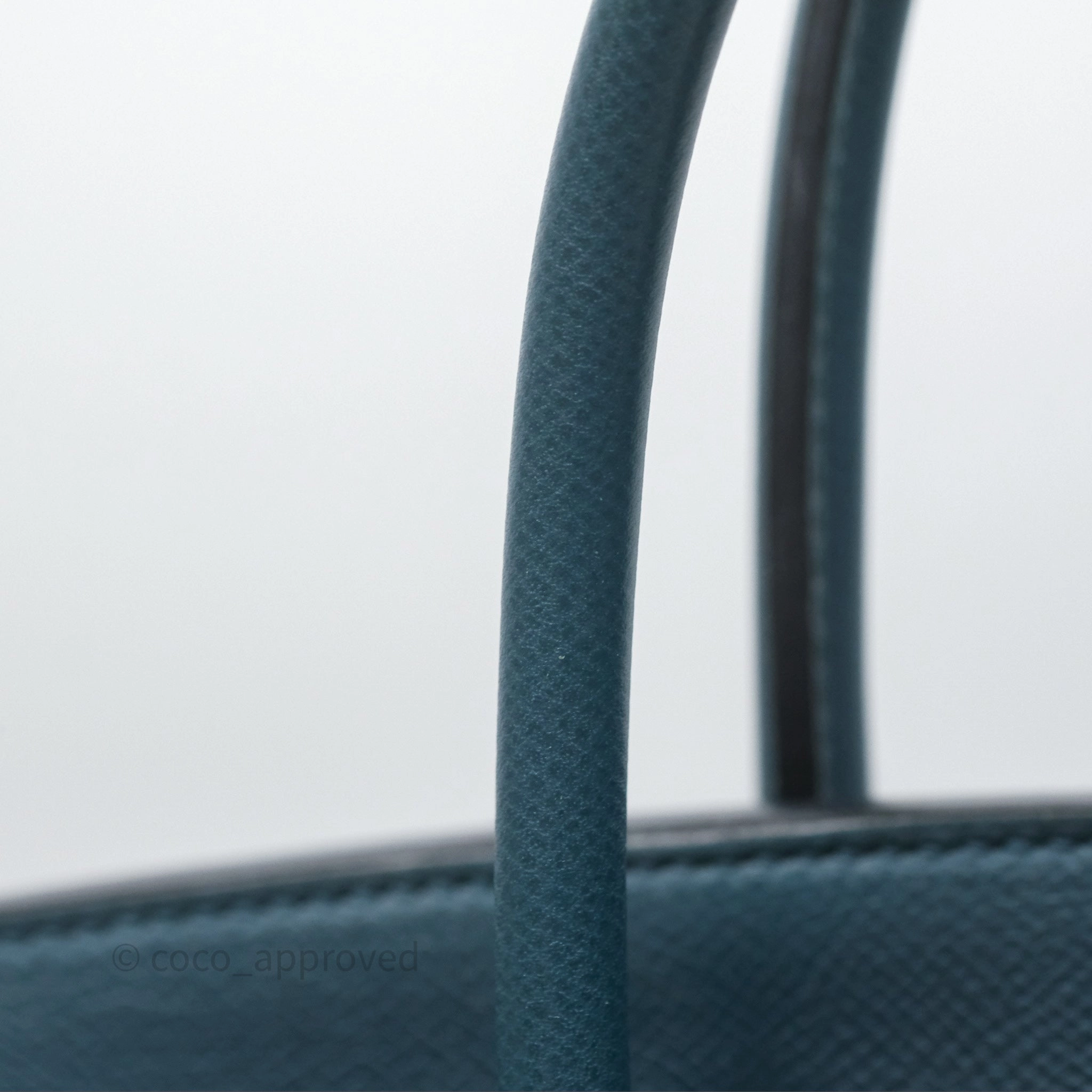 Herms Birkin 30 Retourne Bleu de Prusse 7P Epsom Gold Hardware