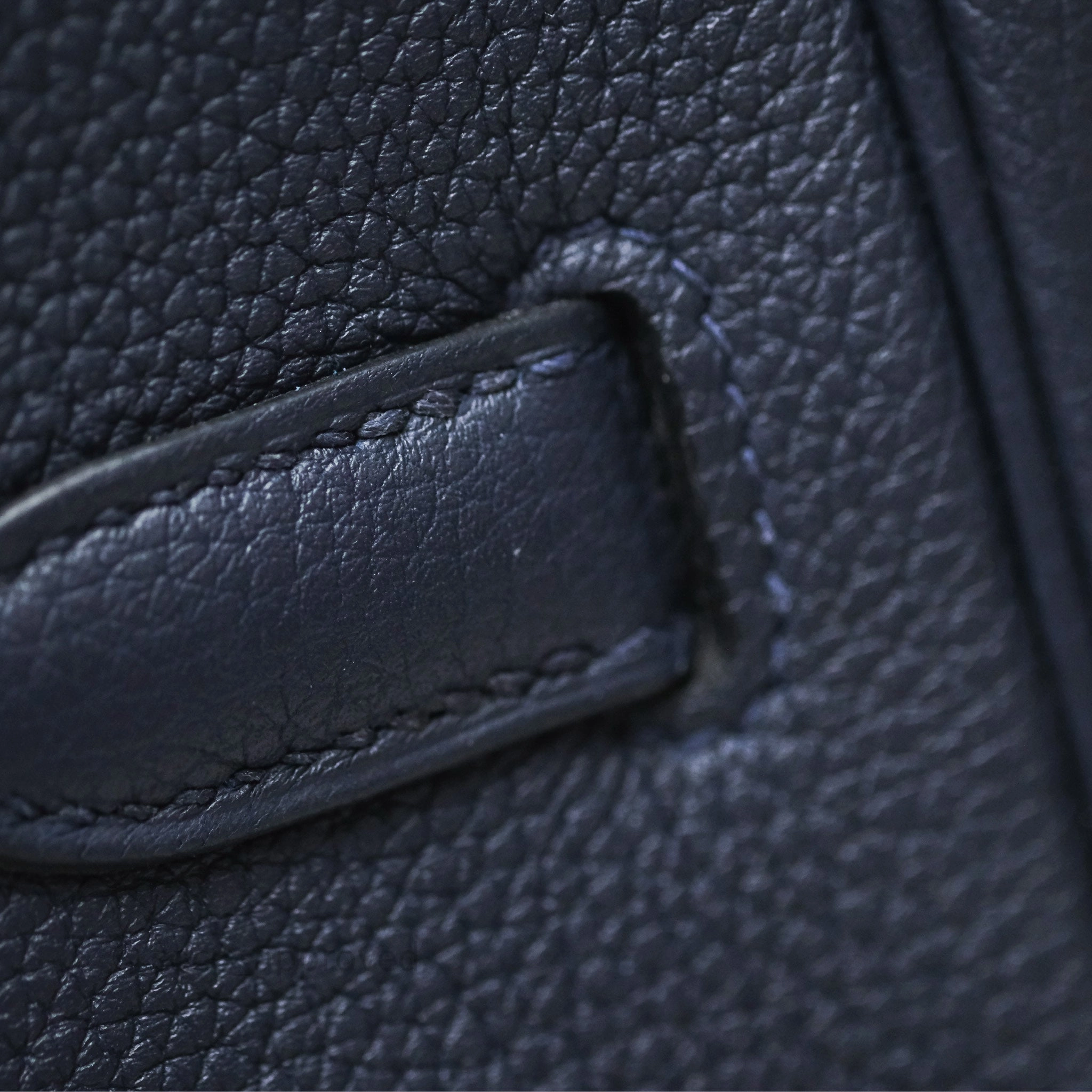 Herms Birkin 30 Retourne Bleu Nuit 2Z Togo Gold Hardware