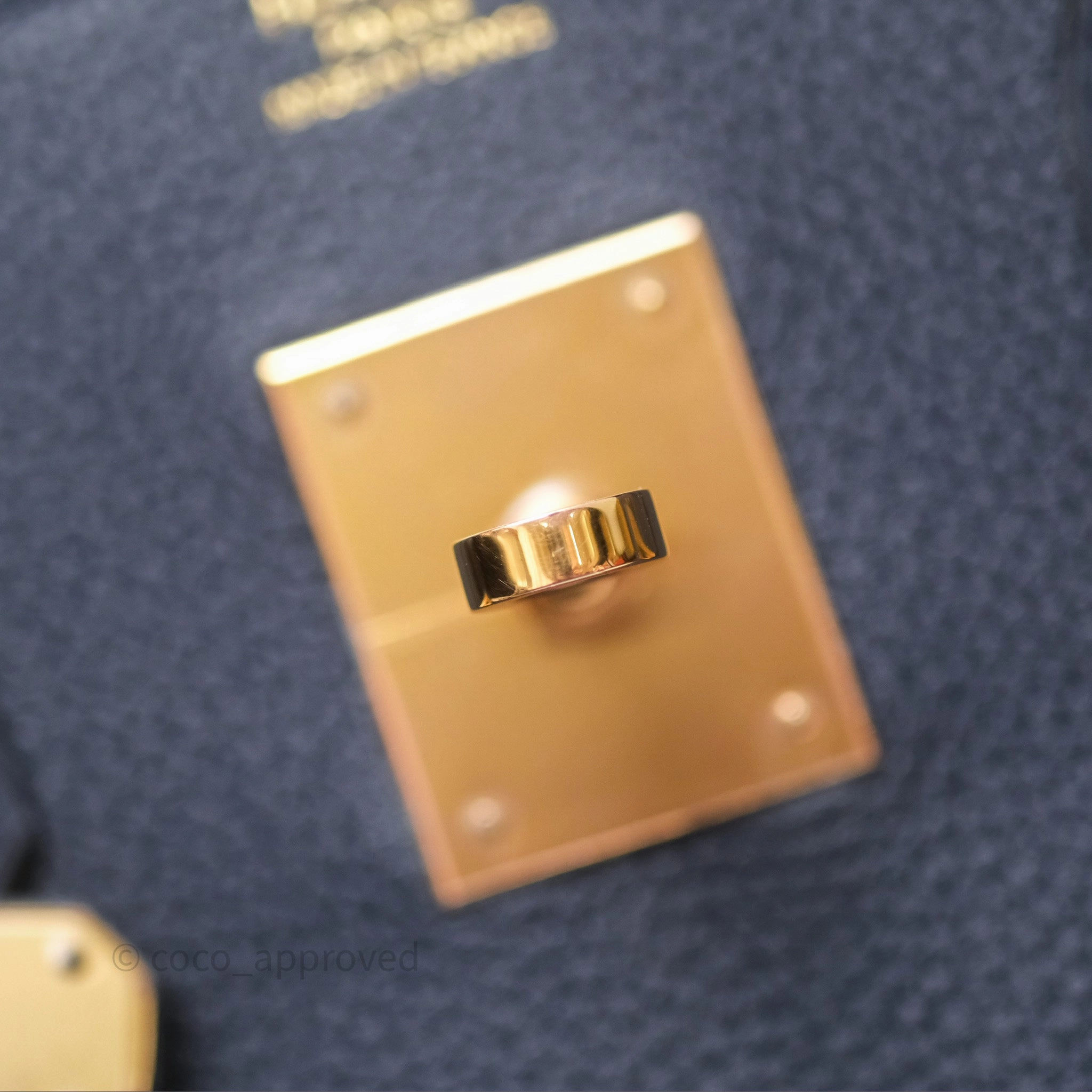 Herms Birkin 30 Retourne Bleu Nuit 2Z Togo Gold Hardware