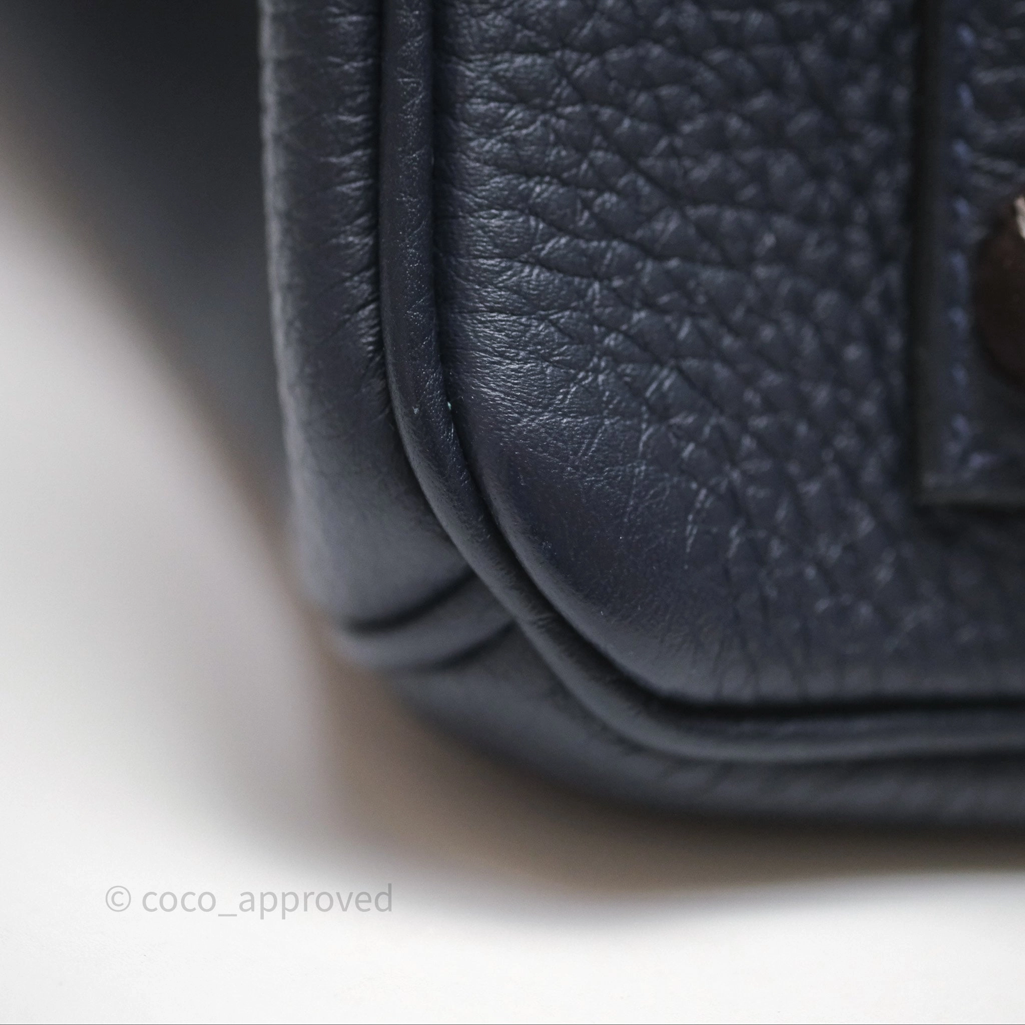 Herms Birkin 30 Retourne Bleu Nuit 2Z Togo Gold Hardware
