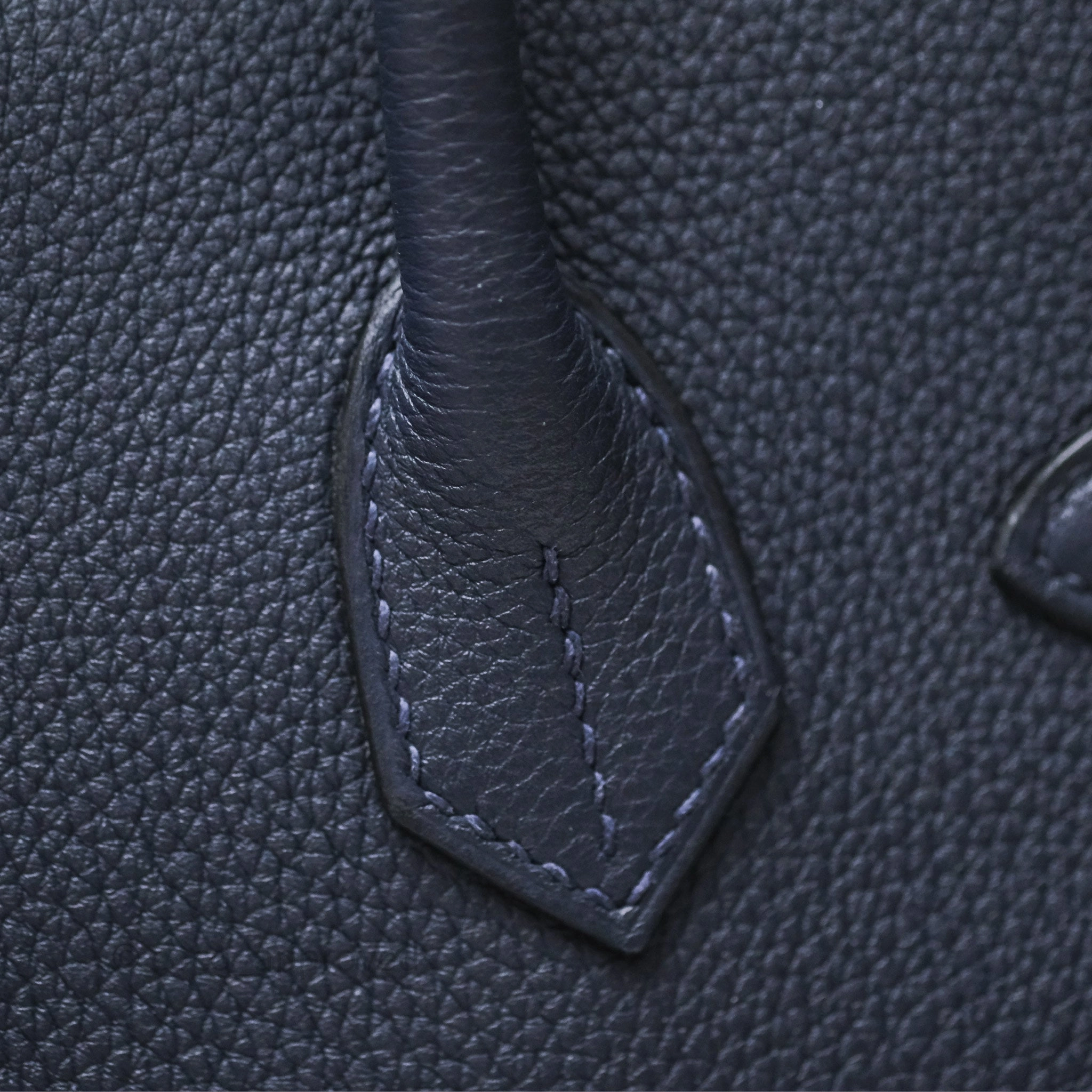 Herms Birkin 30 Retourne Bleu Nuit 2Z Togo Gold Hardware