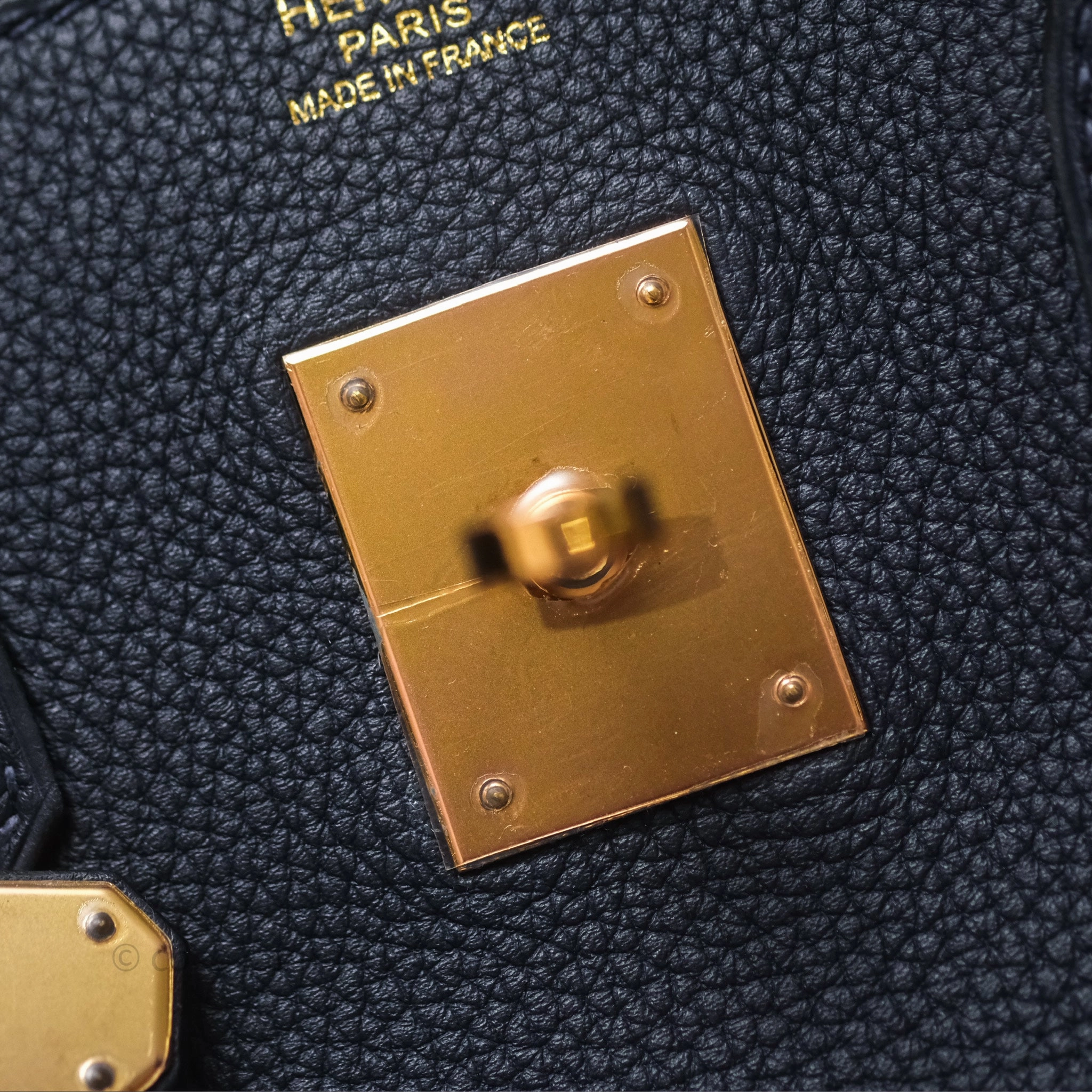 Herms Birkin 30 Retourne Bleu Nuit 2Z Togo Gold Hardware
