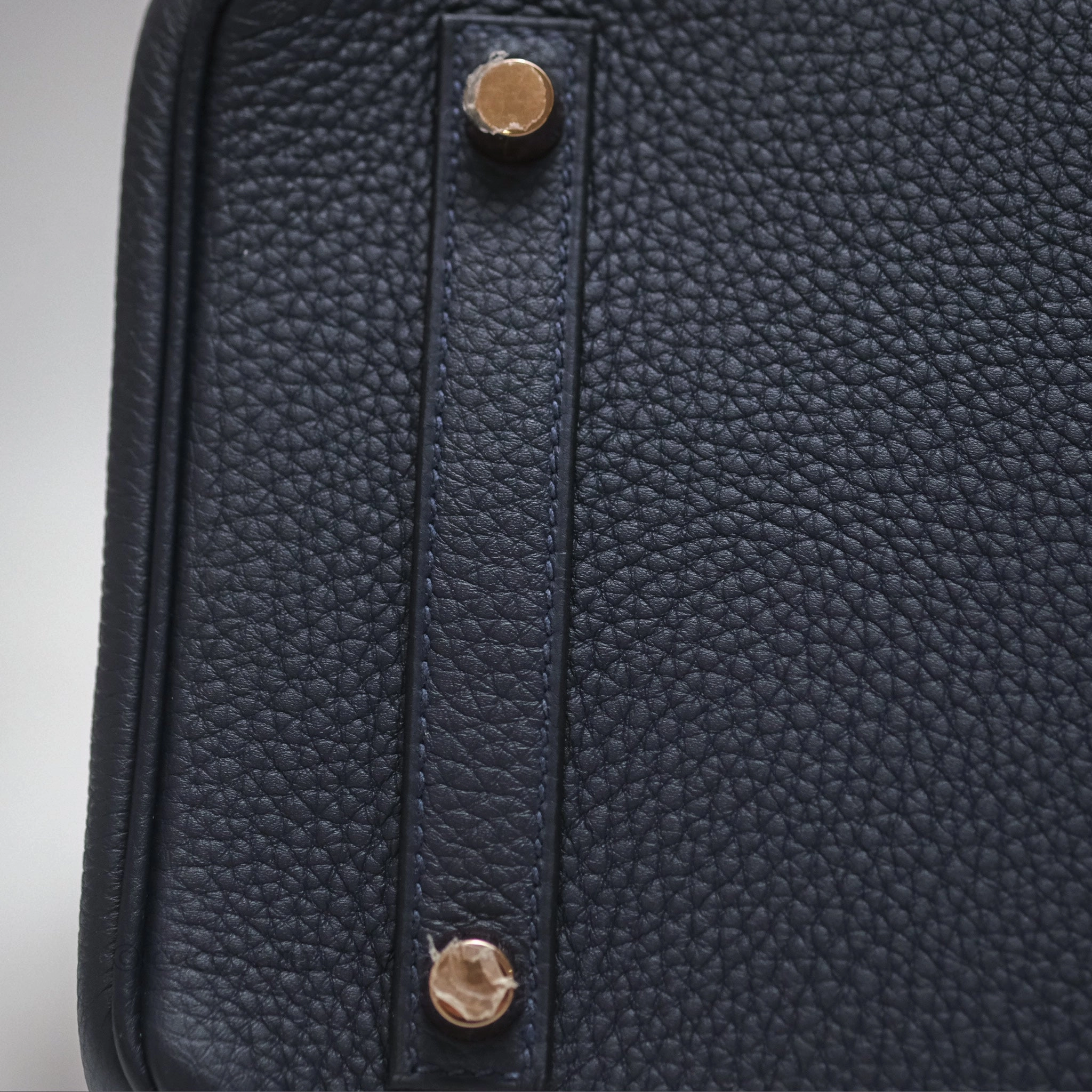 Herms Birkin 30 Retourne Bleu Nuit 2Z Togo Gold Hardware