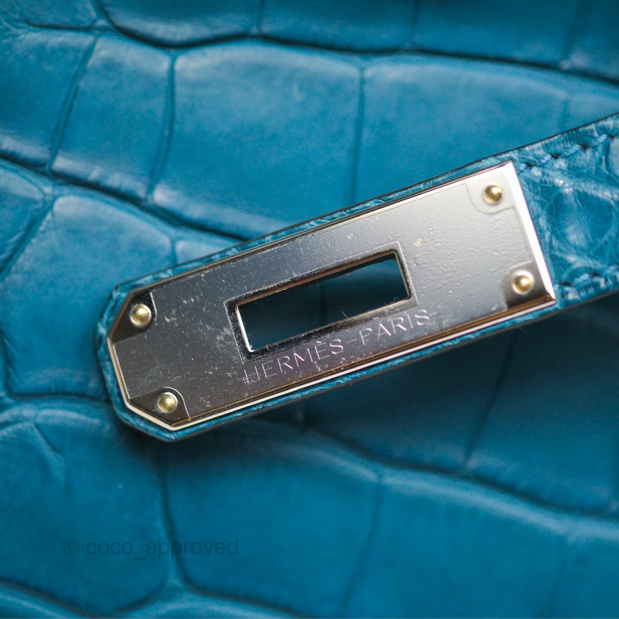 Herms Birkin 30 Retourne Colvert Matte Niloticus Crocodile Palladium Hardware