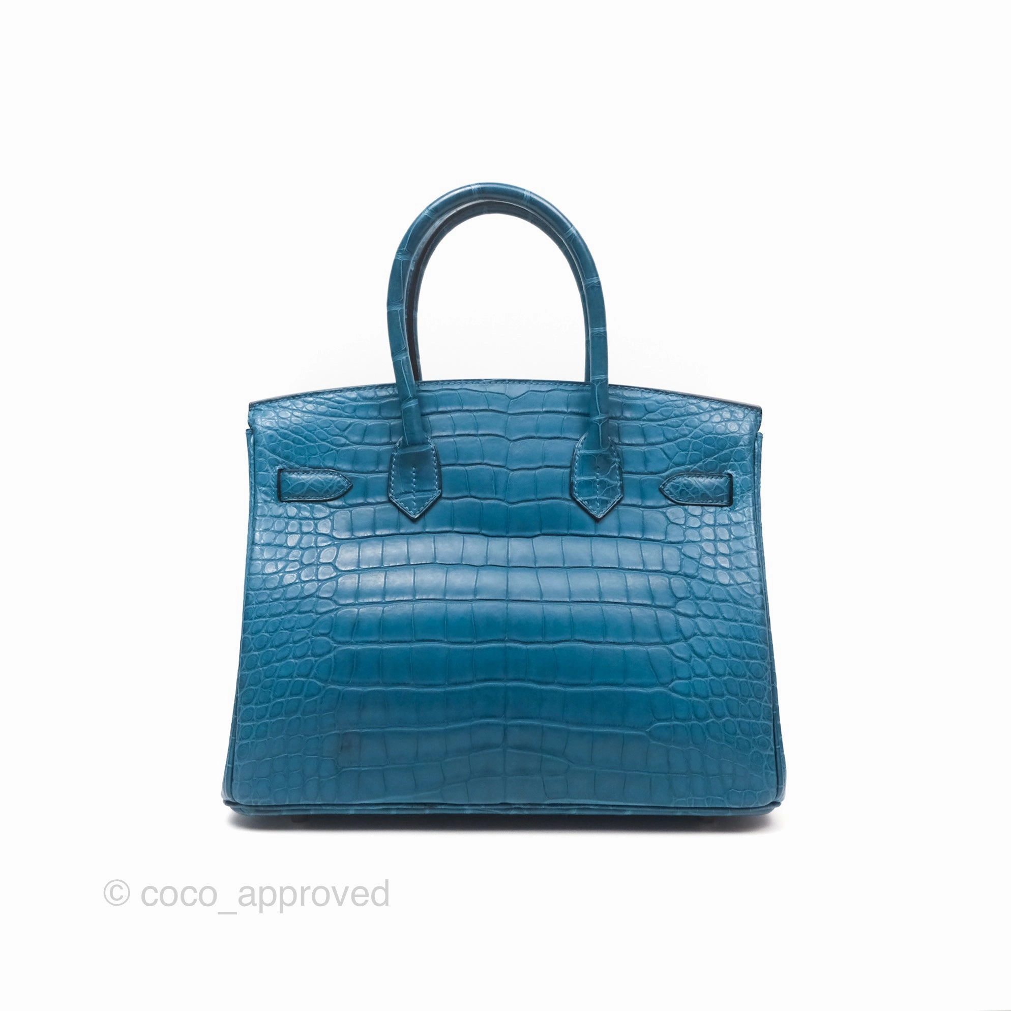 Herms Birkin 30 Retourne Colvert Matte Niloticus Crocodile Palladium Hardware