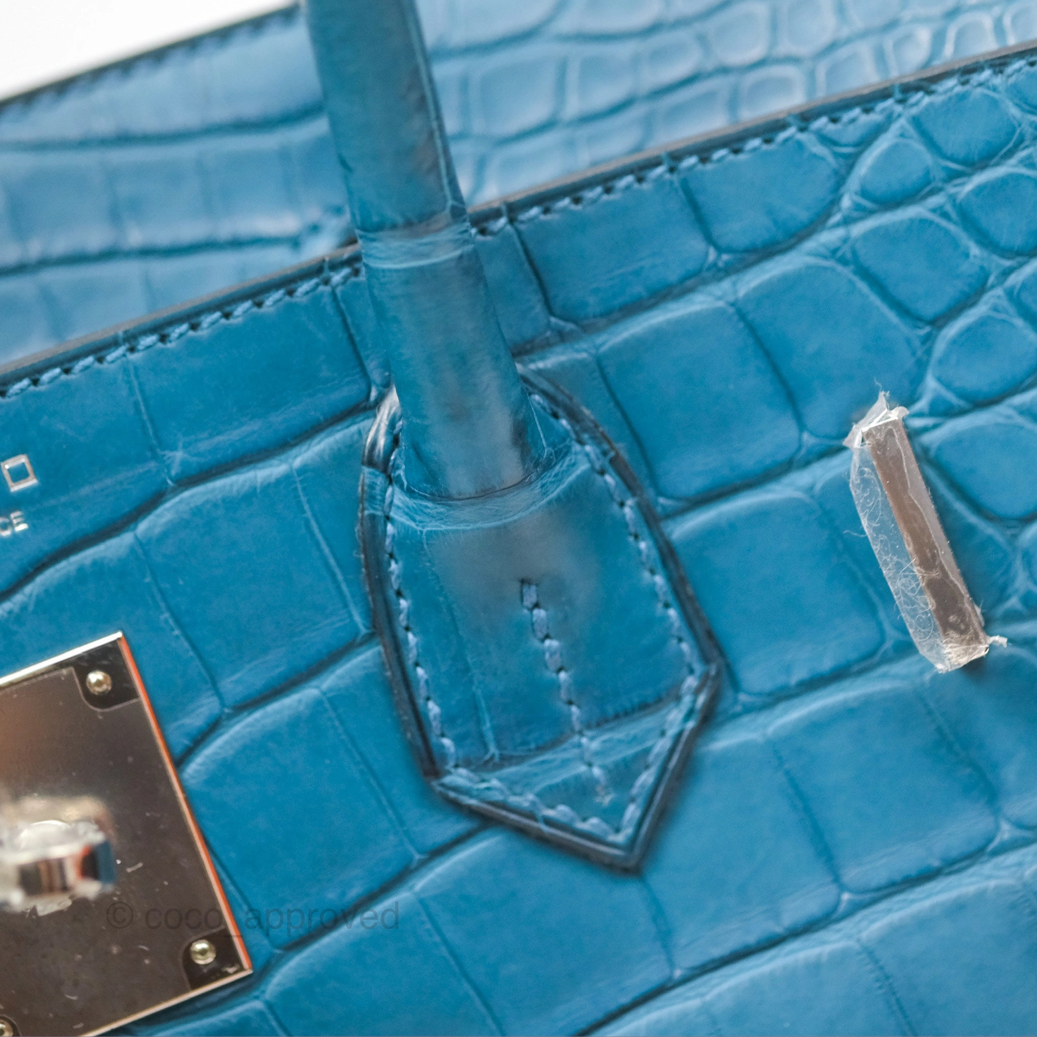 Herms Birkin 30 Retourne Colvert Matte Niloticus Crocodile Palladium Hardware