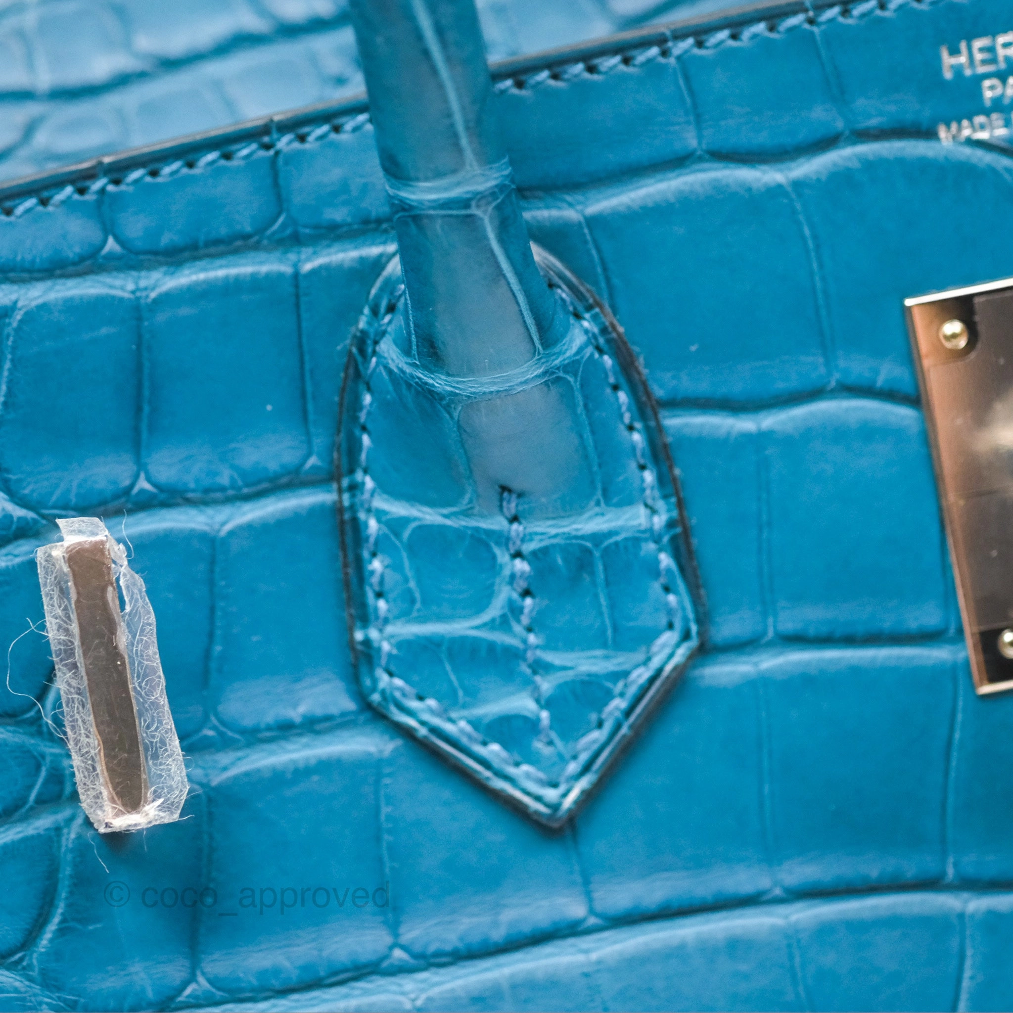 Herms Birkin 30 Retourne Colvert Matte Niloticus Crocodile Palladium Hardware