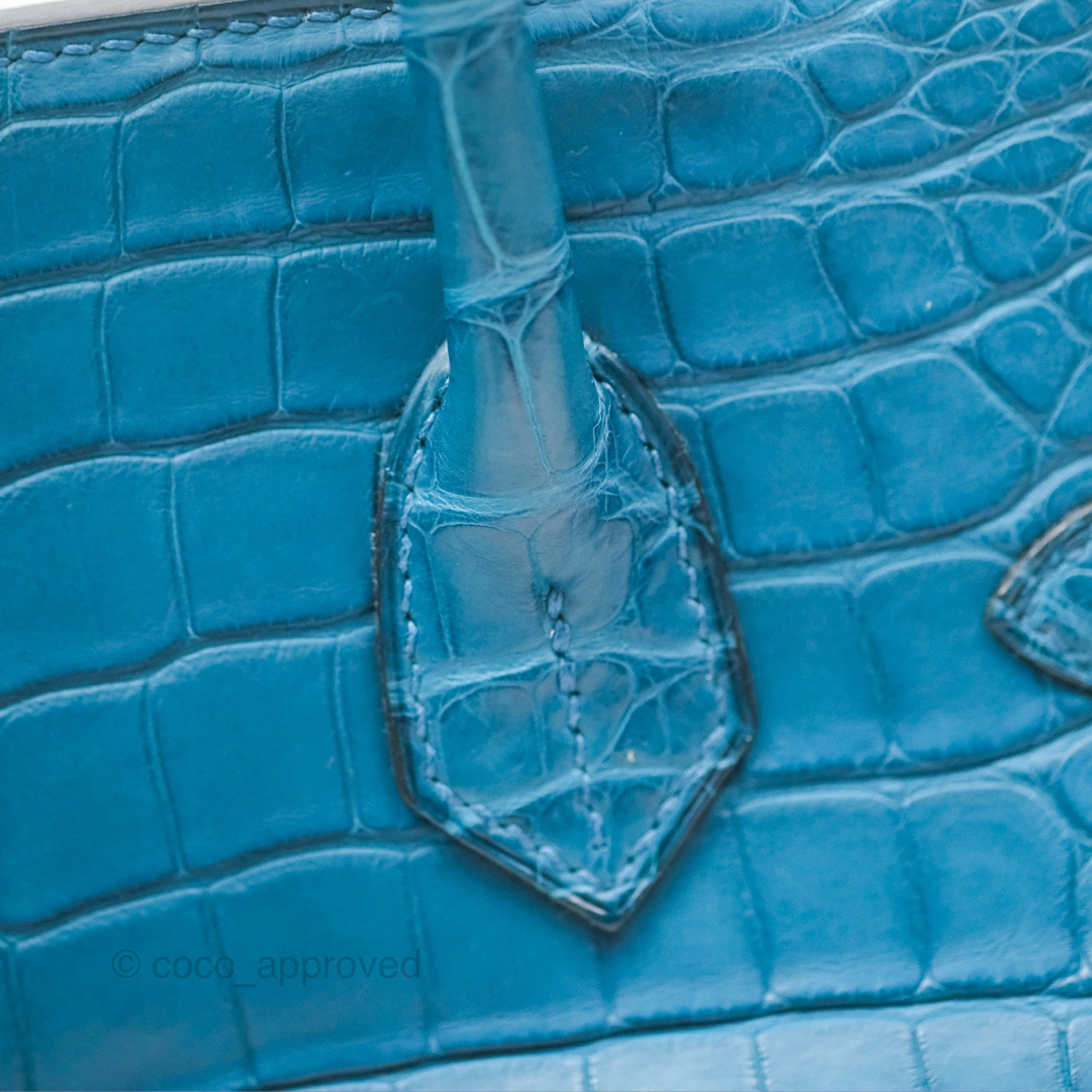 Herms Birkin 30 Retourne Colvert Matte Niloticus Crocodile Palladium Hardware