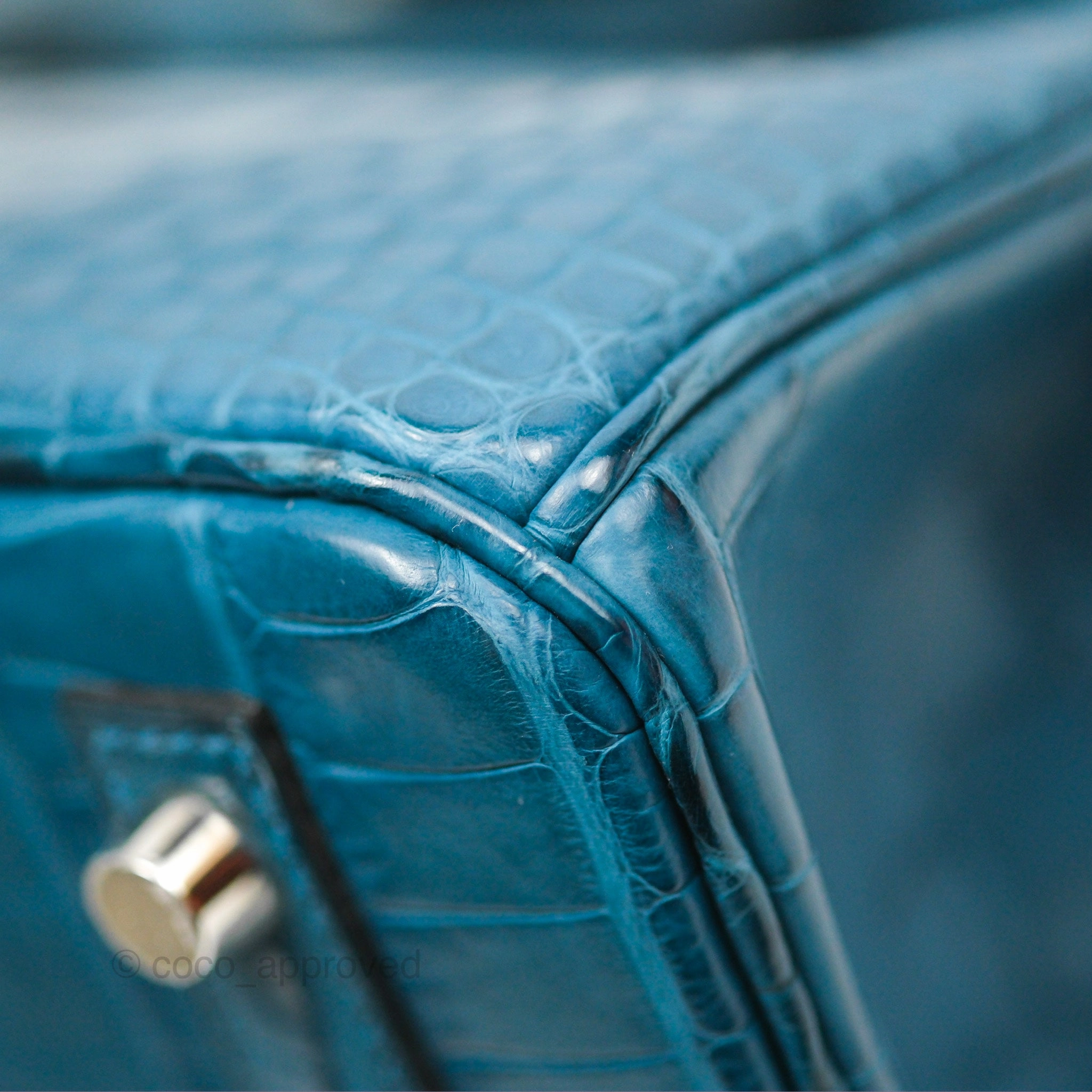 Herms Birkin 30 Retourne Colvert Matte Niloticus Crocodile Palladium Hardware