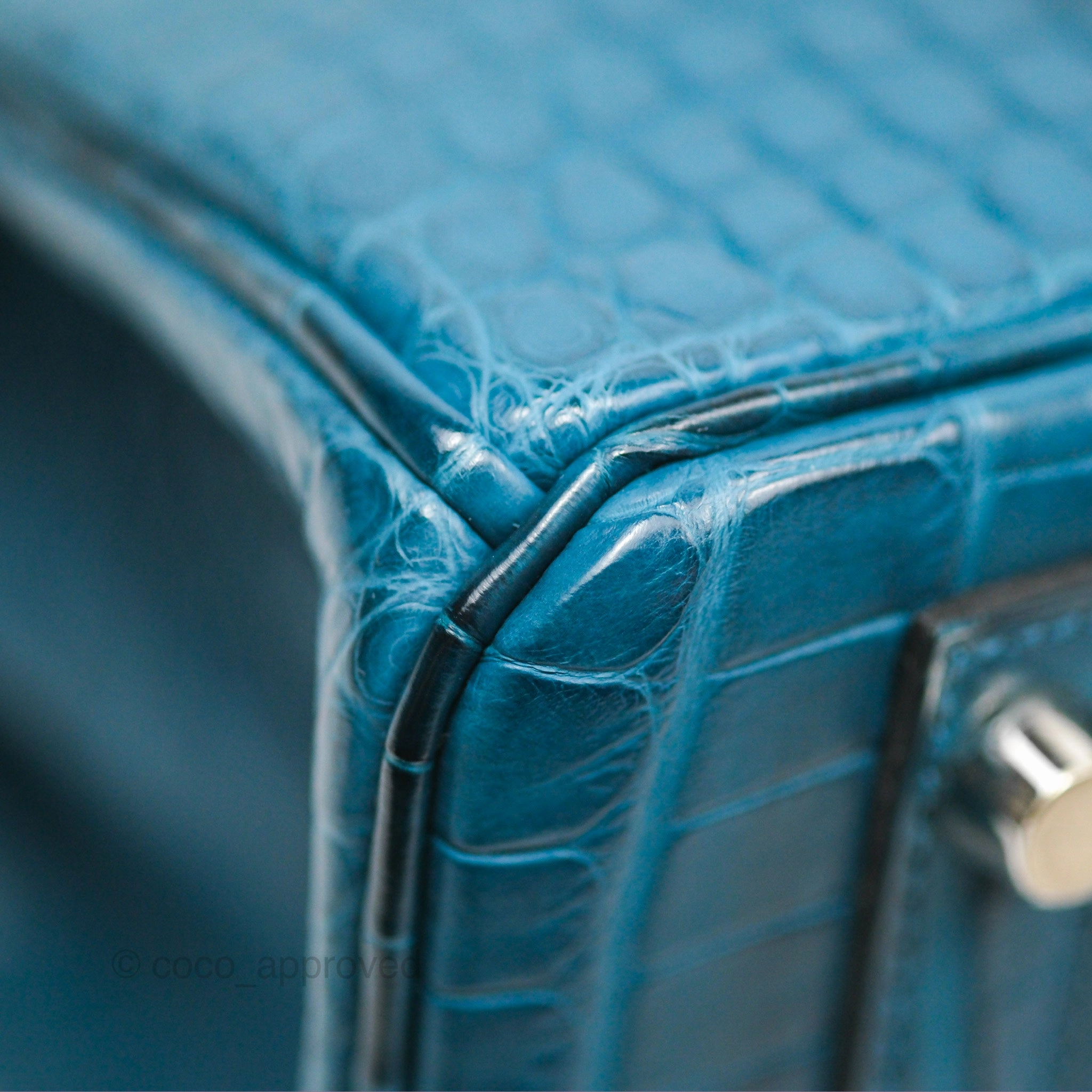 Herms Birkin 30 Retourne Colvert Matte Niloticus Crocodile Palladium Hardware