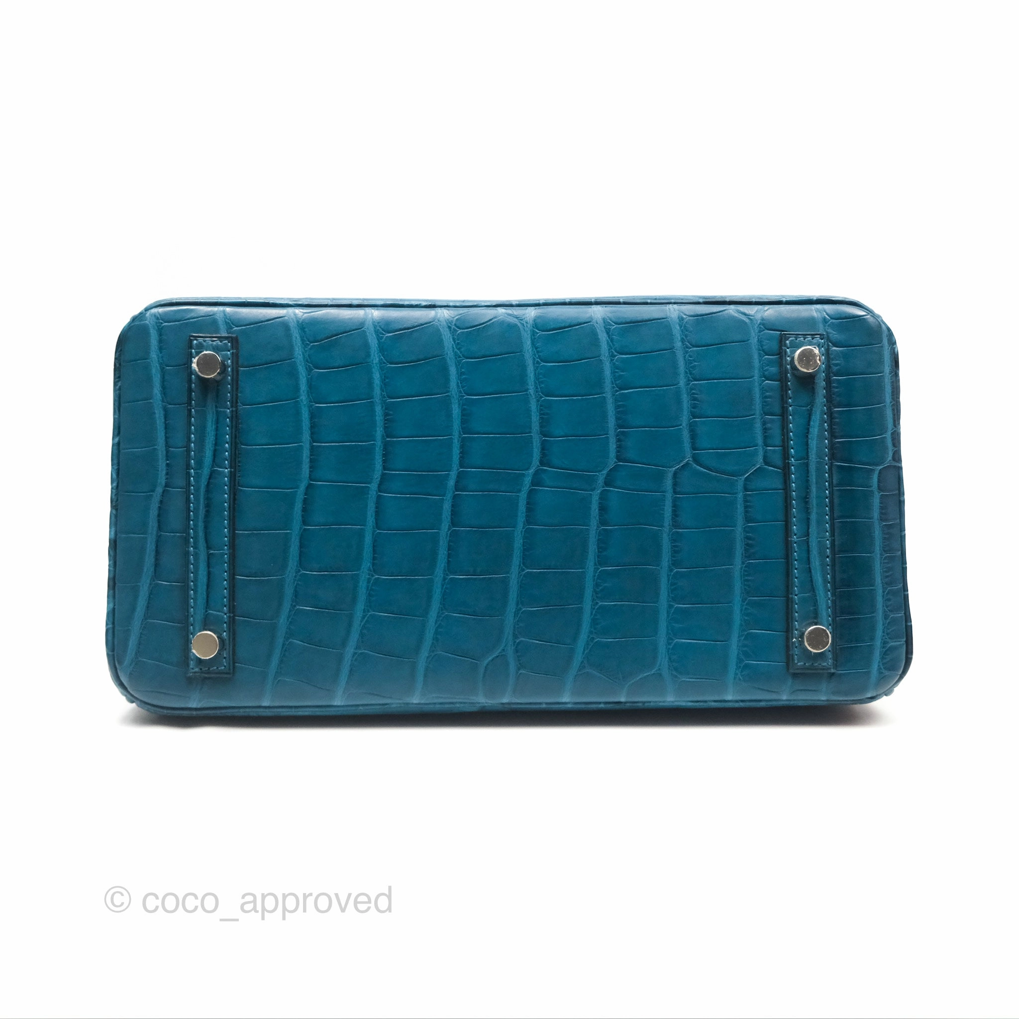 Herms Birkin 30 Retourne Colvert Matte Niloticus Crocodile Palladium Hardware