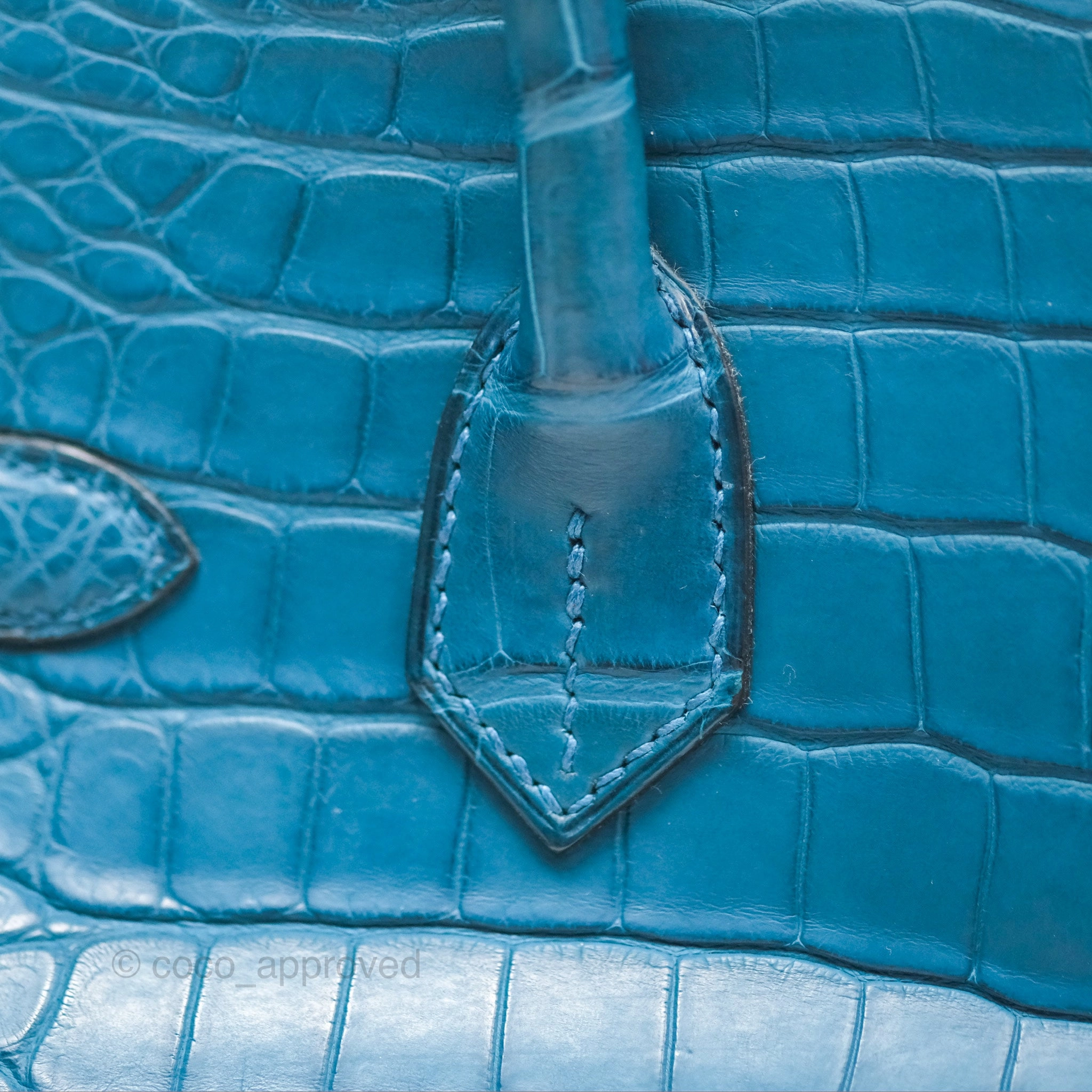 Herms Birkin 30 Retourne Colvert Matte Niloticus Crocodile Palladium Hardware
