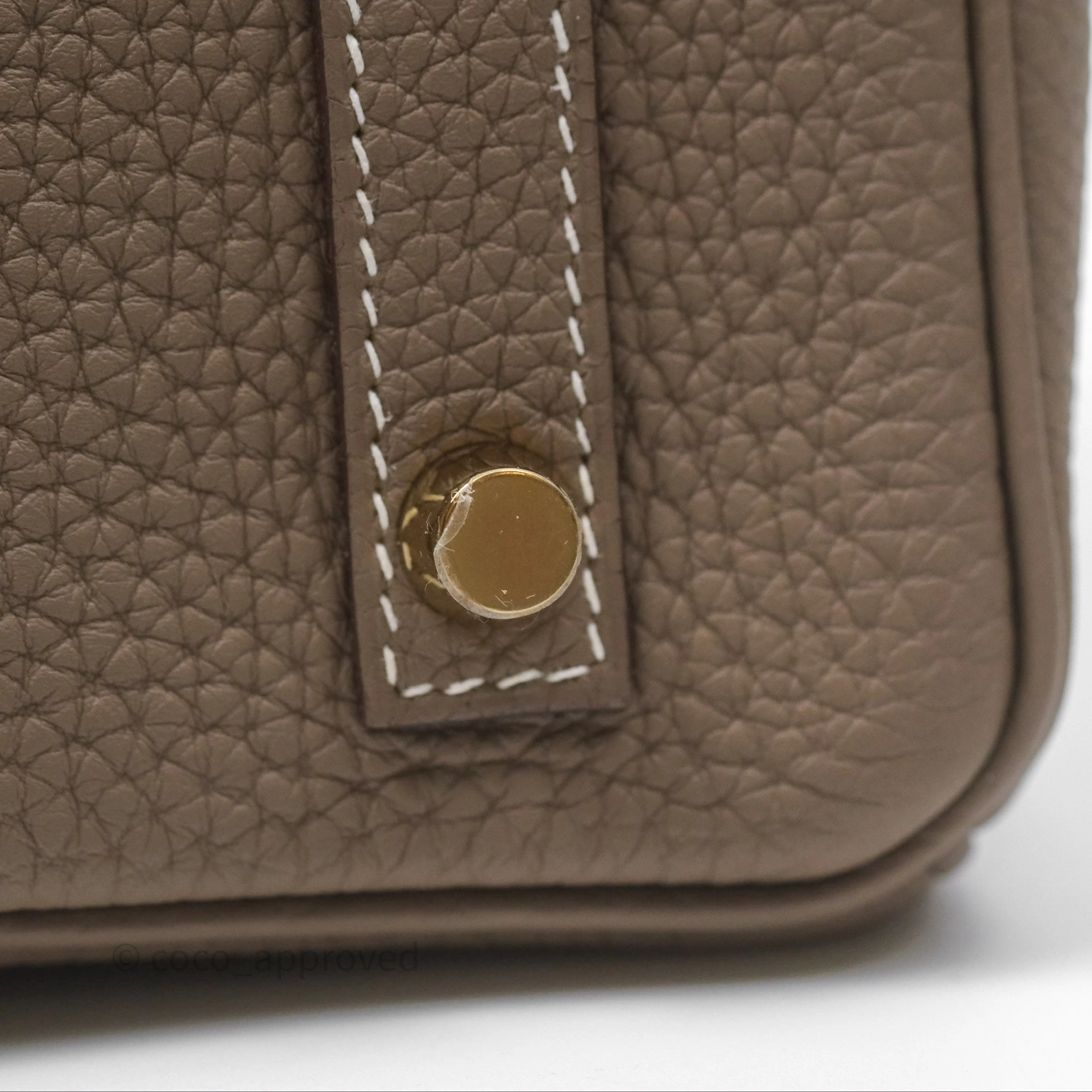 Herms Birkin 30 Retourne Etoupe 18 Togo Gold Hardware