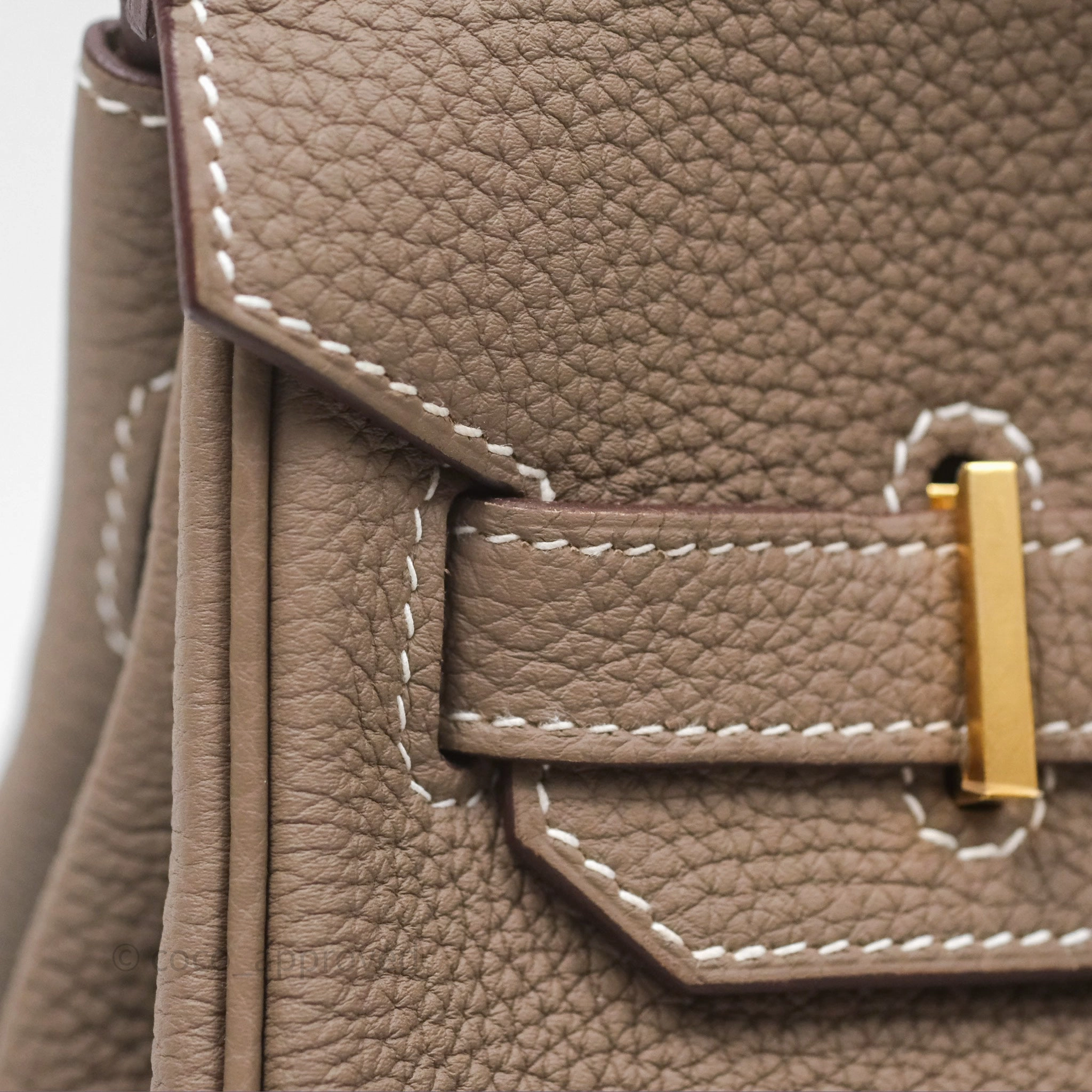 Herms Birkin 30 Retourne Etoupe 18 Togo Gold Hardware